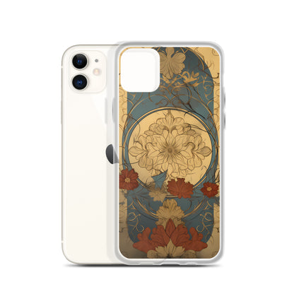 iPhone Case - Art Nouveau Leaves and Flowers