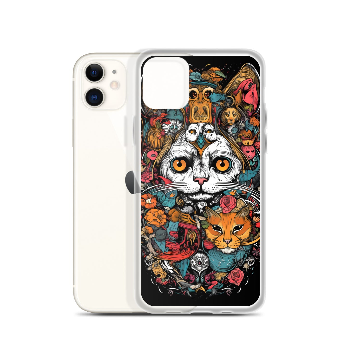 iPhone Case - Whimsical Cat Menagerie