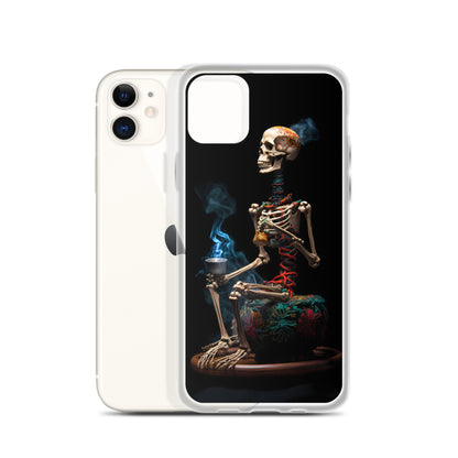 iPhone Case - Dream Smoke Seated Skeleton