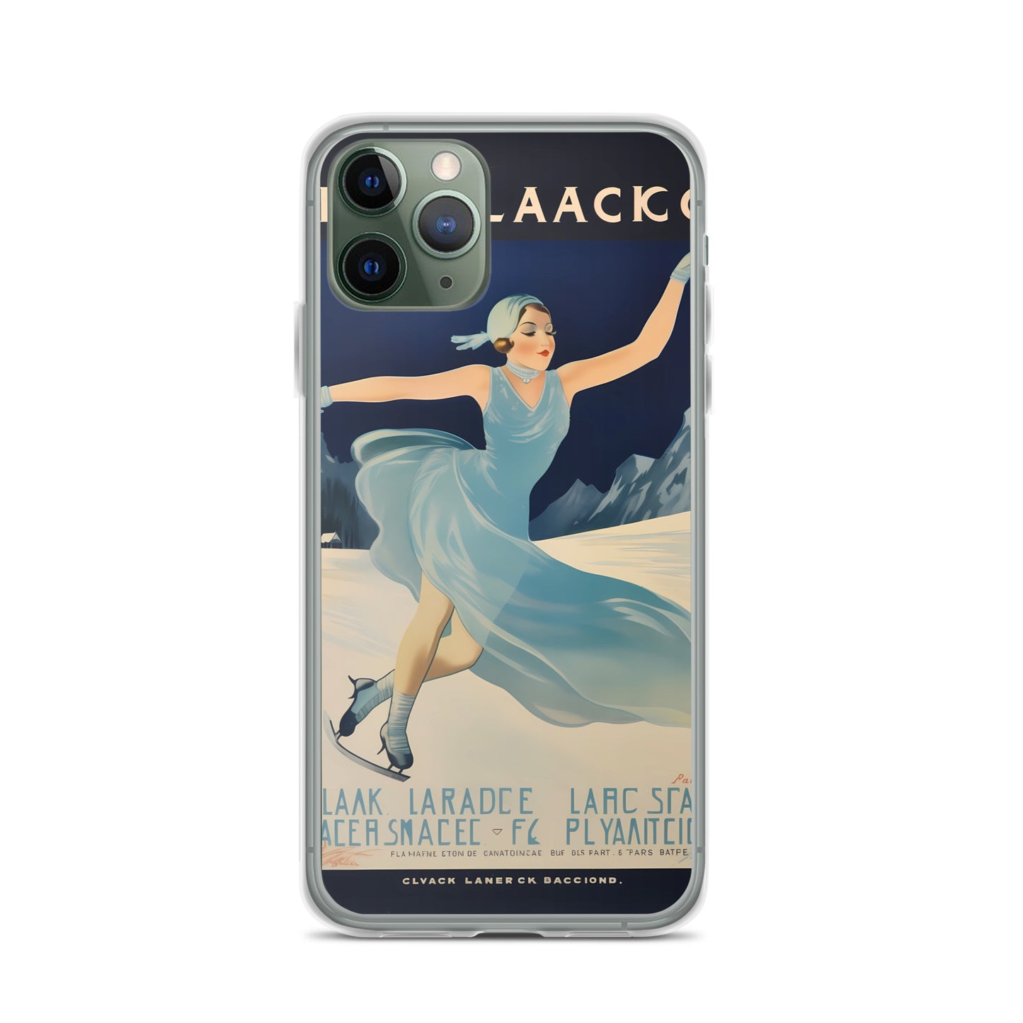 iPhone Case - Vintage Adverts - Lake Placid Skating