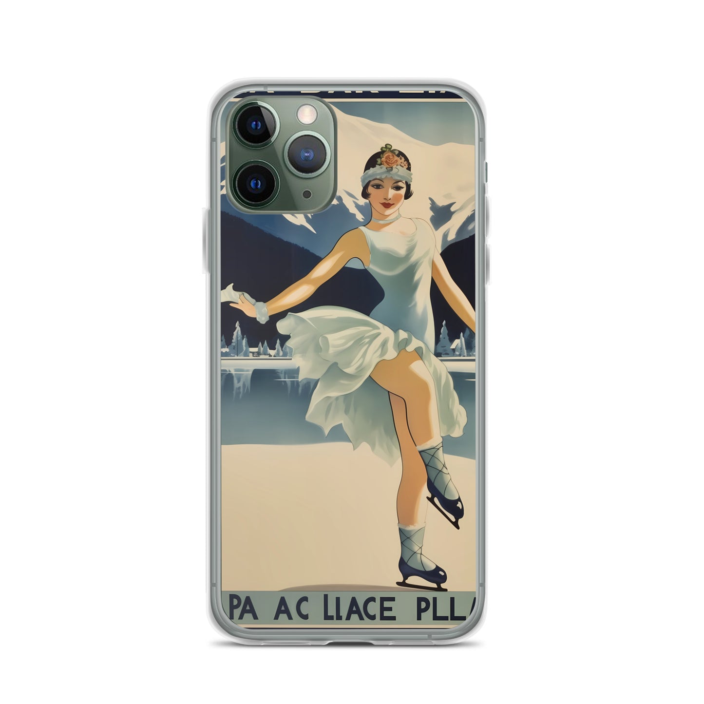 iPhone Case - Vintage Adverts - Lake Placid Skater