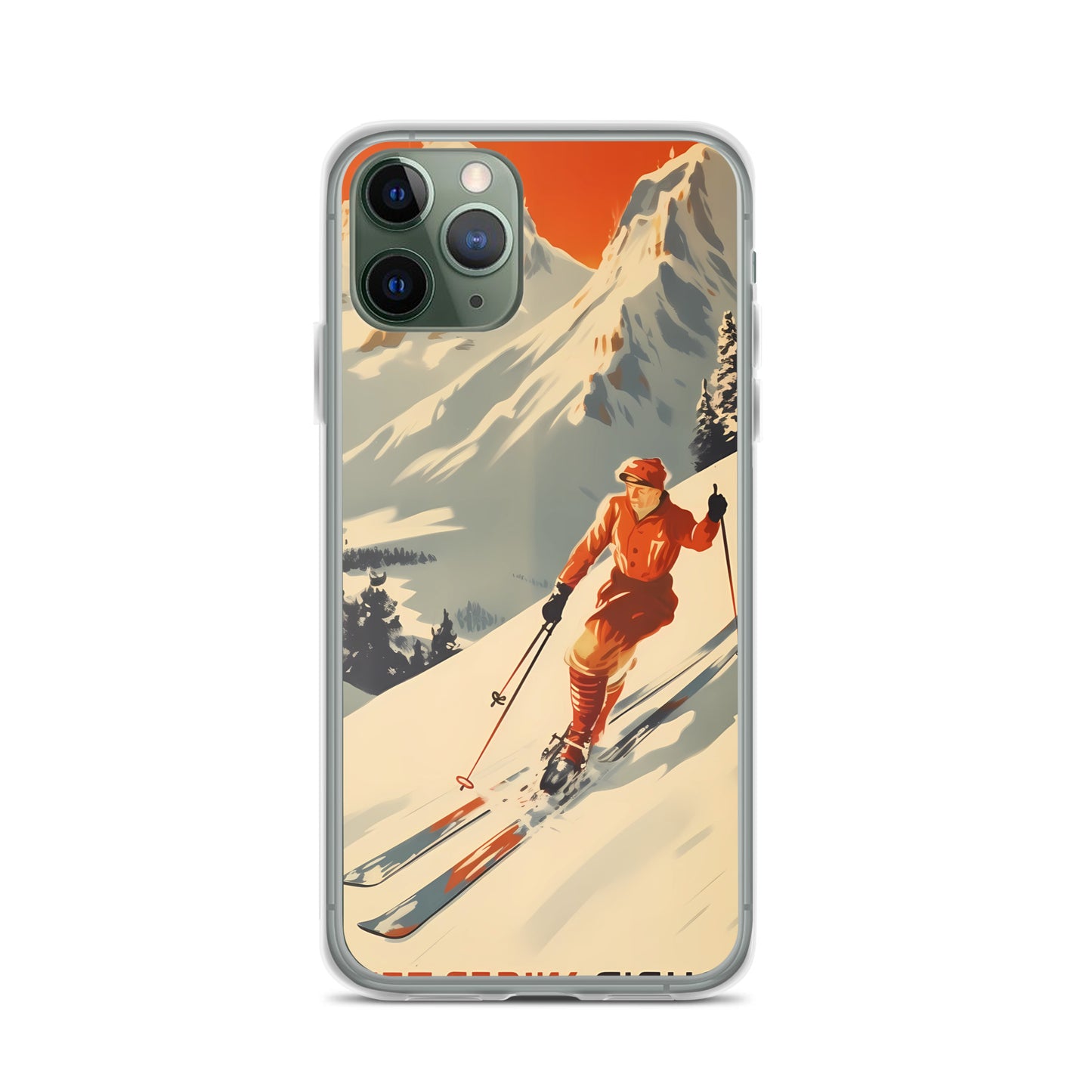 iPhone Case - Vintage Adverts - Swiss Skier