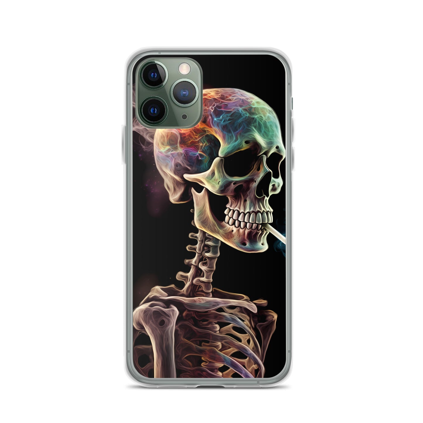 iPhone Case - Surreal Smoking Skeleton