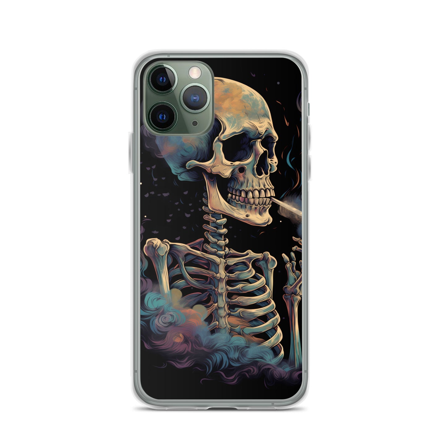 iPhone Case - Cosmic Skeleton Smoking