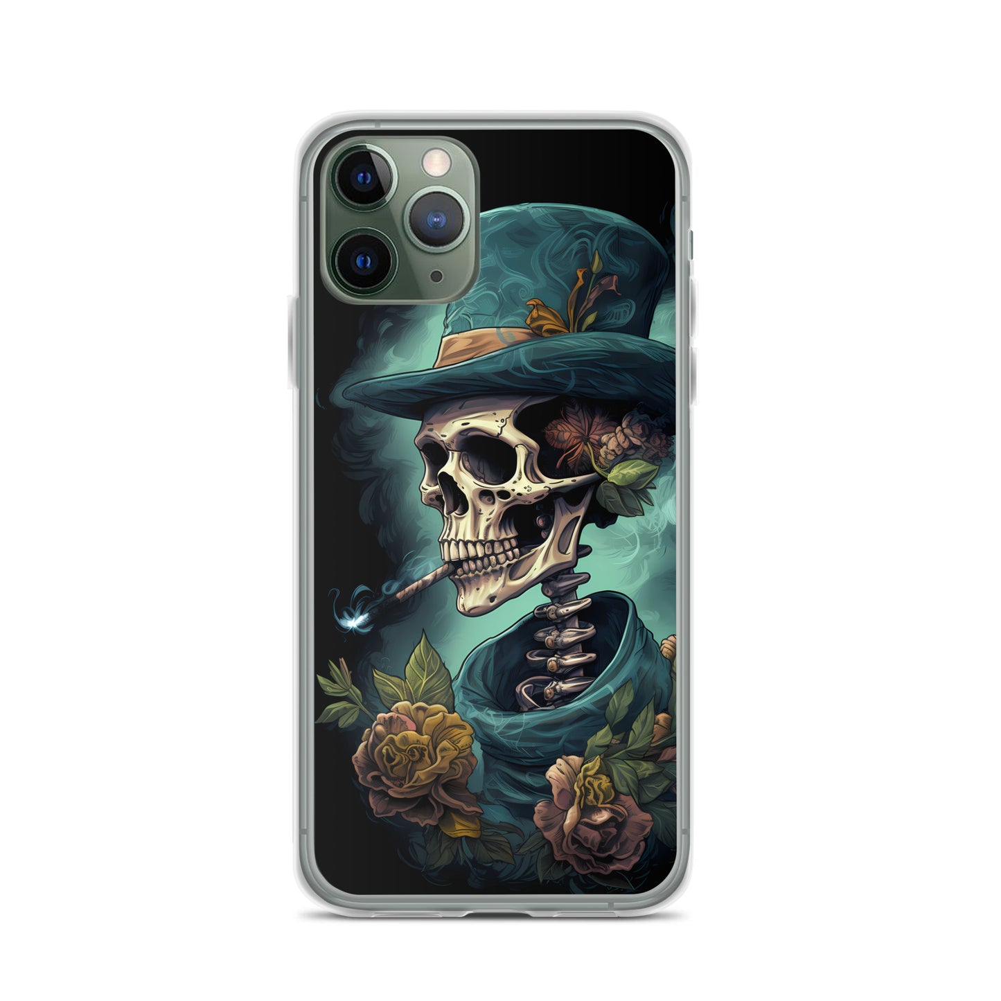 iPhone Case - Gothic Rose Skeleton