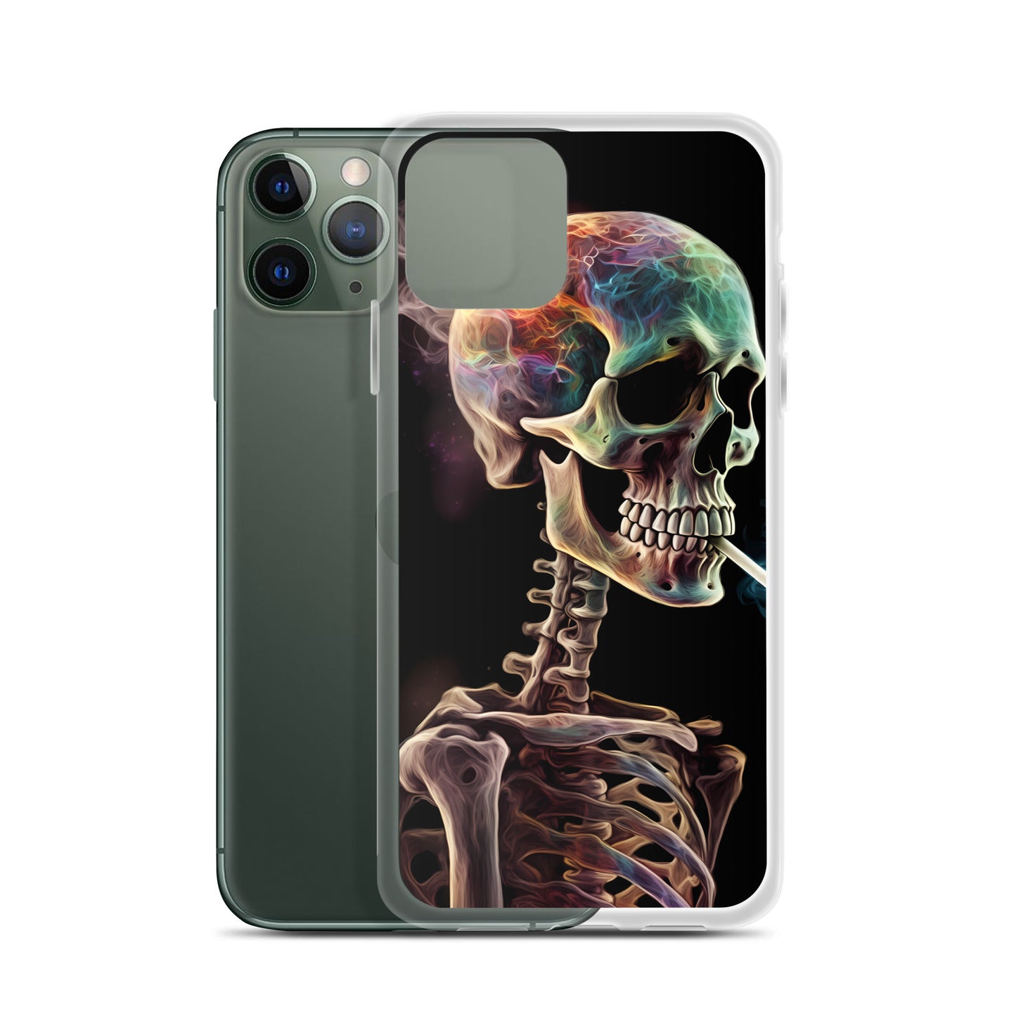 iPhone Case - Surreal Smoking Skeleton