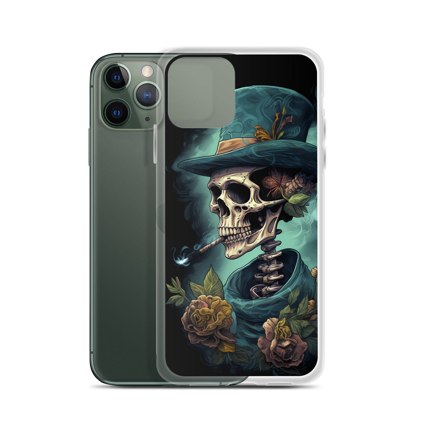 iPhone Case - Gothic Rose Skeleton