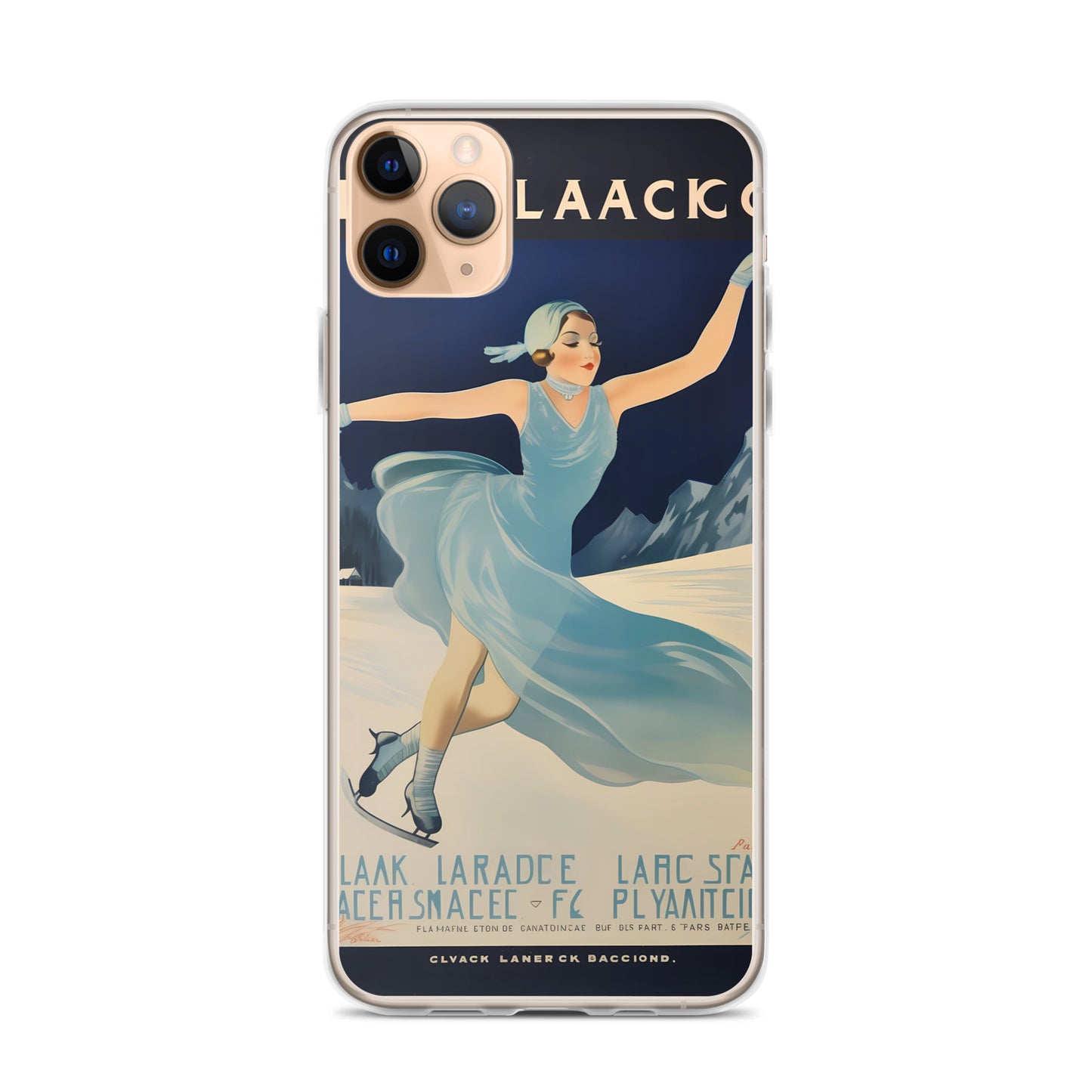 iPhone Case - Vintage Adverts - Lake Placid Skating