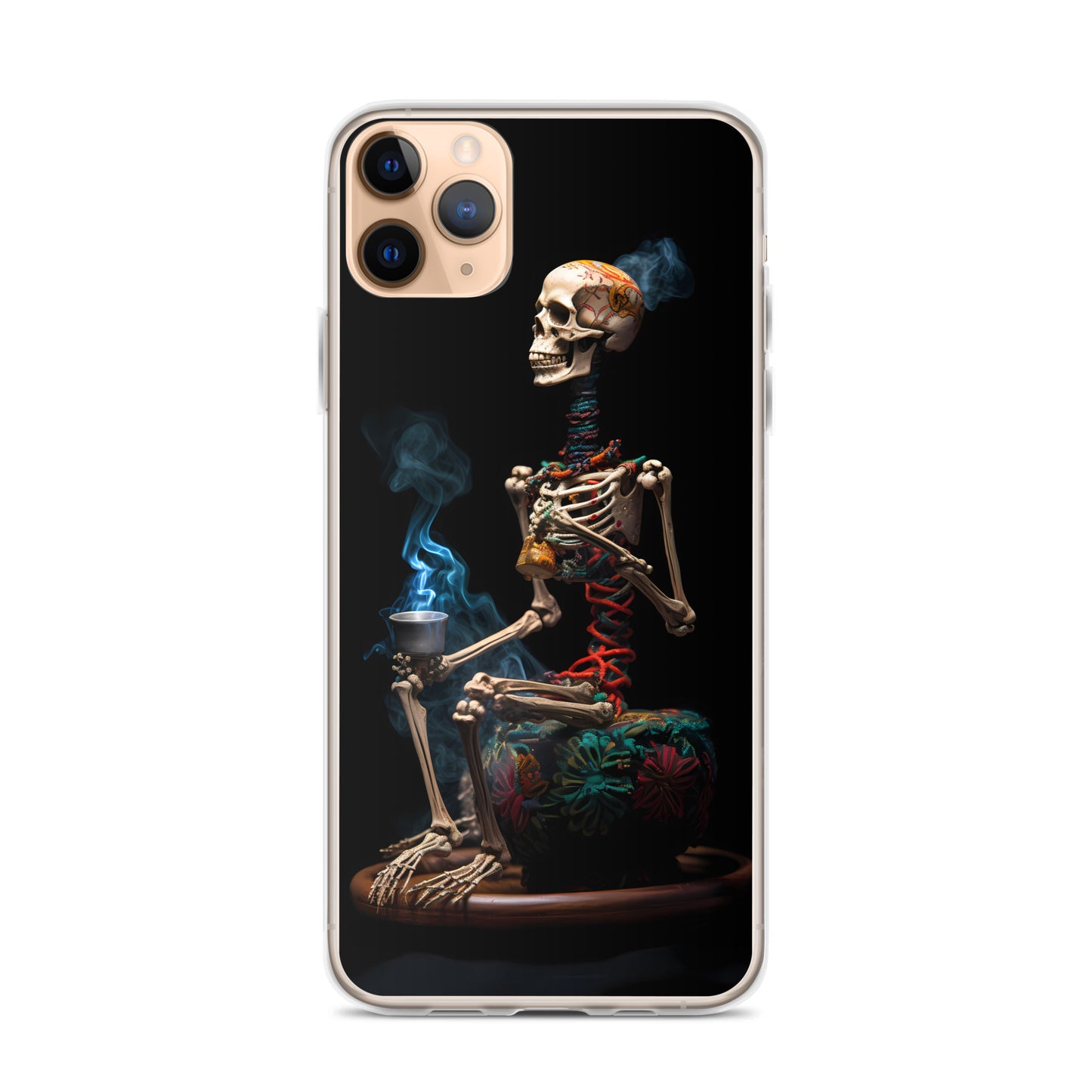 iPhone Case - Dream Smoke Seated Skeleton