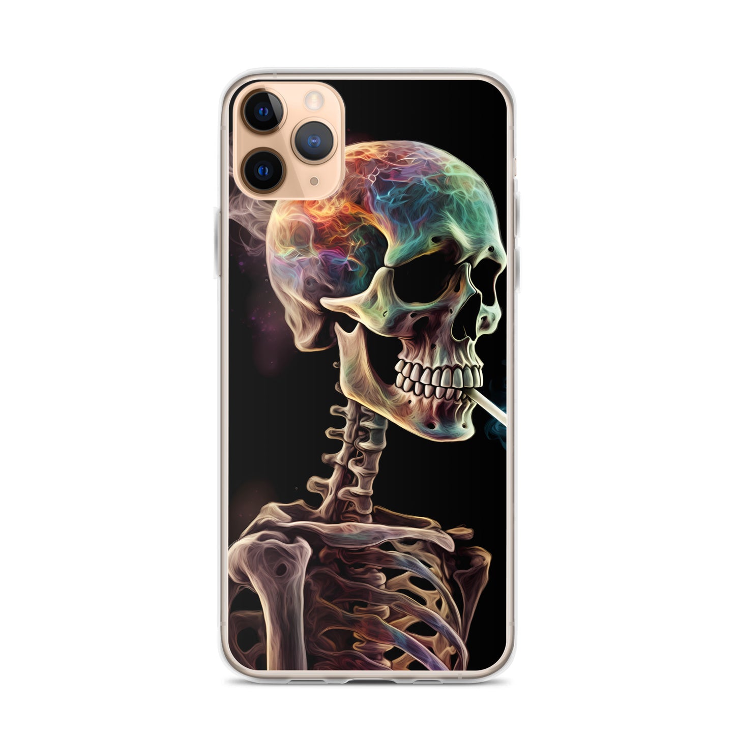 iPhone Case - Surreal Smoking Skeleton