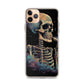 iPhone Case - Cosmic Skeleton Smoking