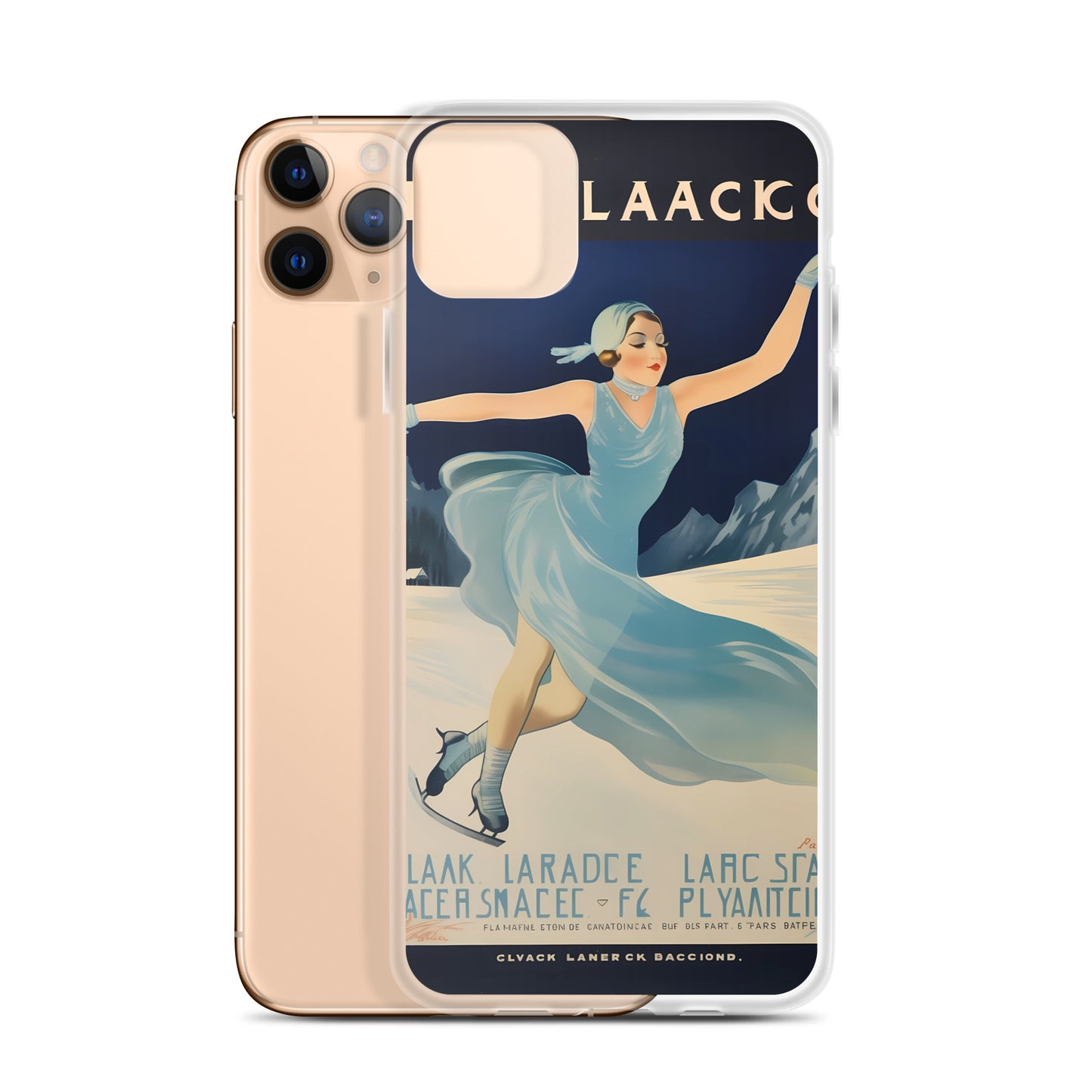 iPhone Case - Vintage Adverts - Lake Placid Skating