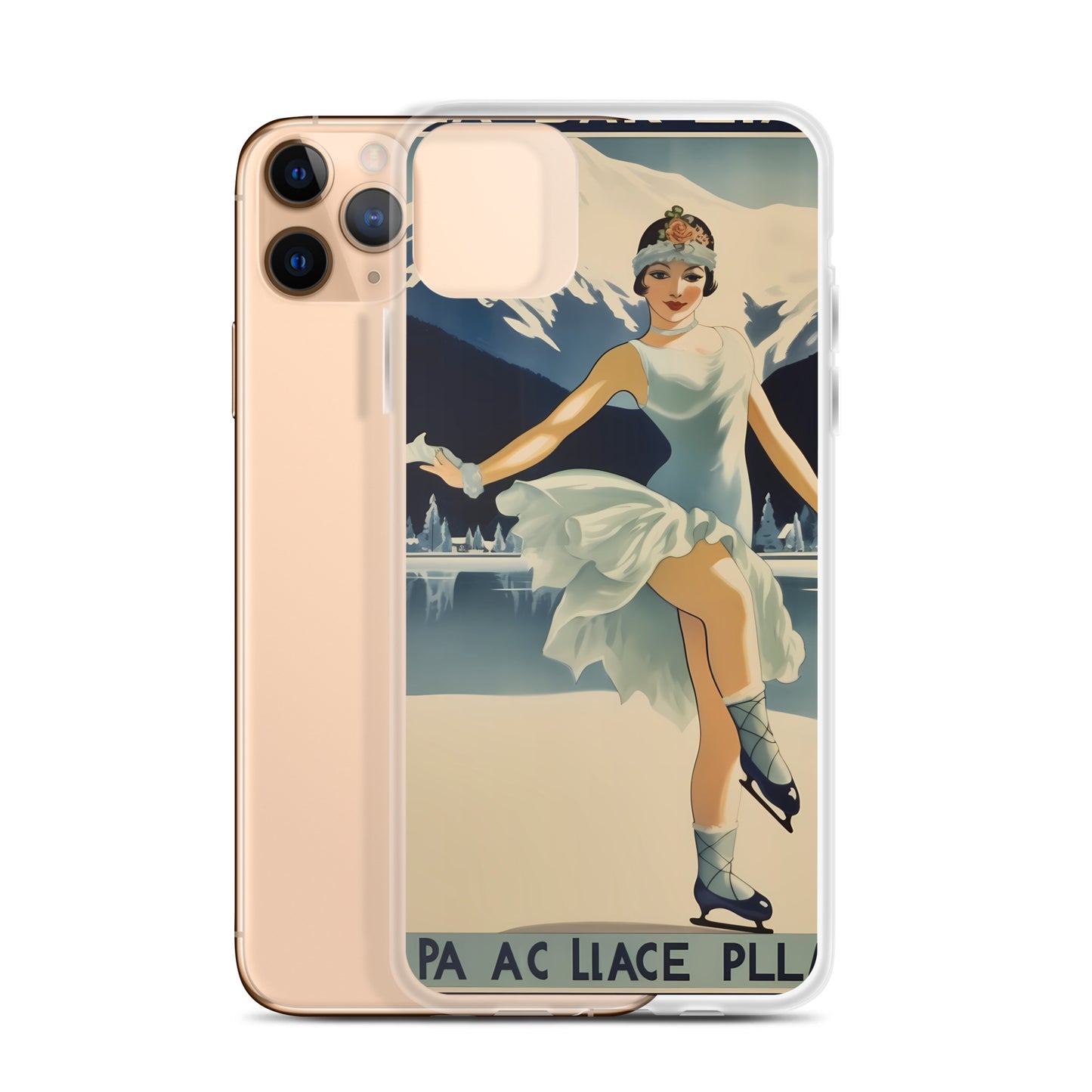 iPhone Case - Vintage Adverts - Lake Placid Skater