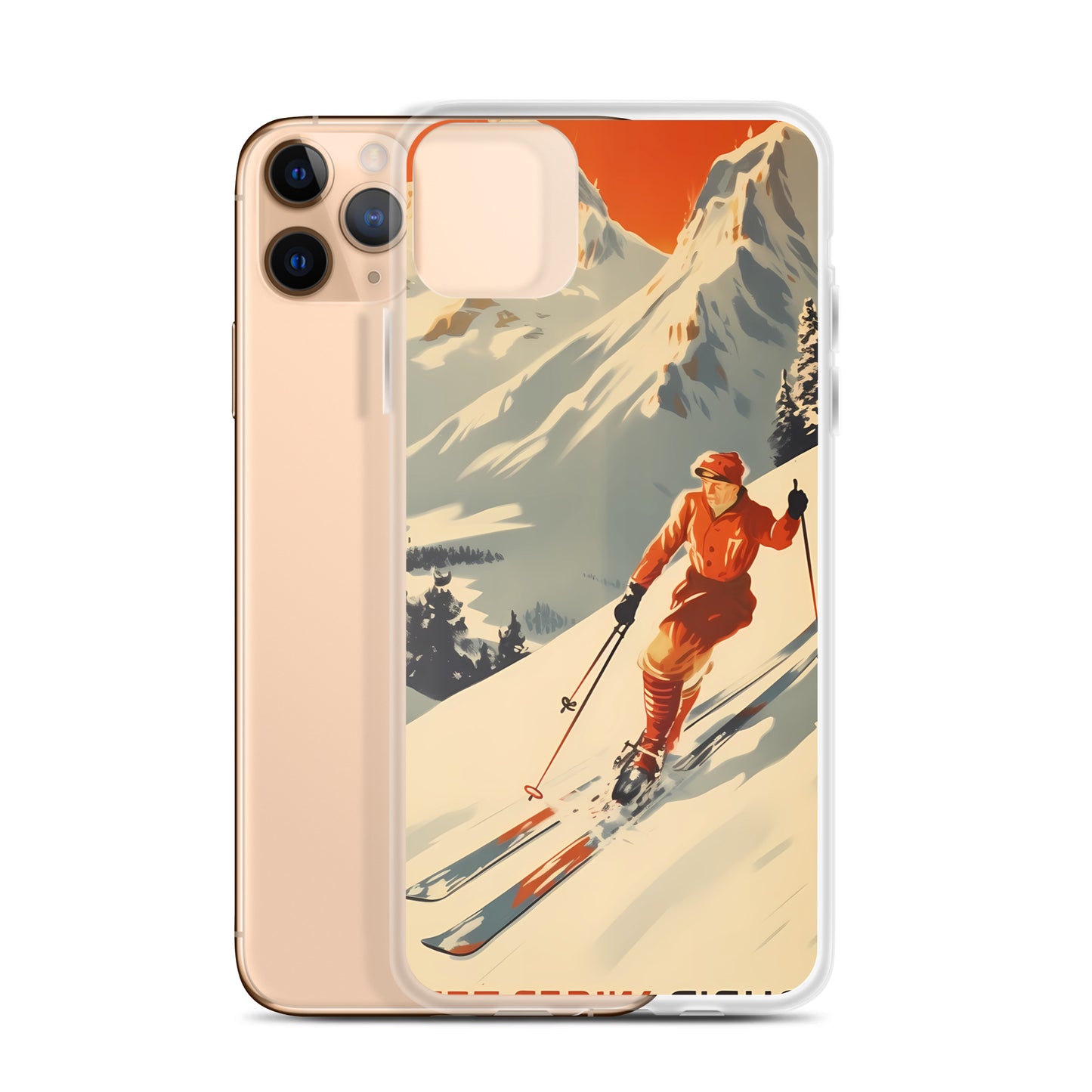 iPhone Case - Vintage Adverts - Swiss Skier