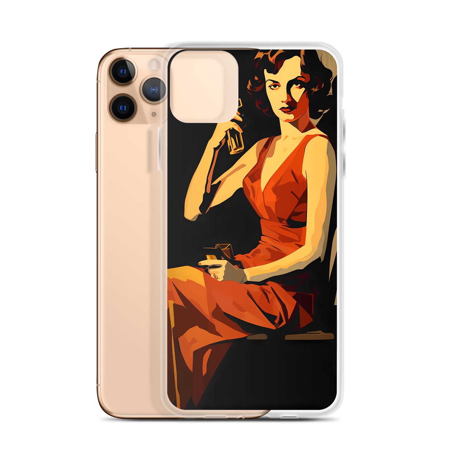 iPhone Case - Vintage Noir Pin-Up