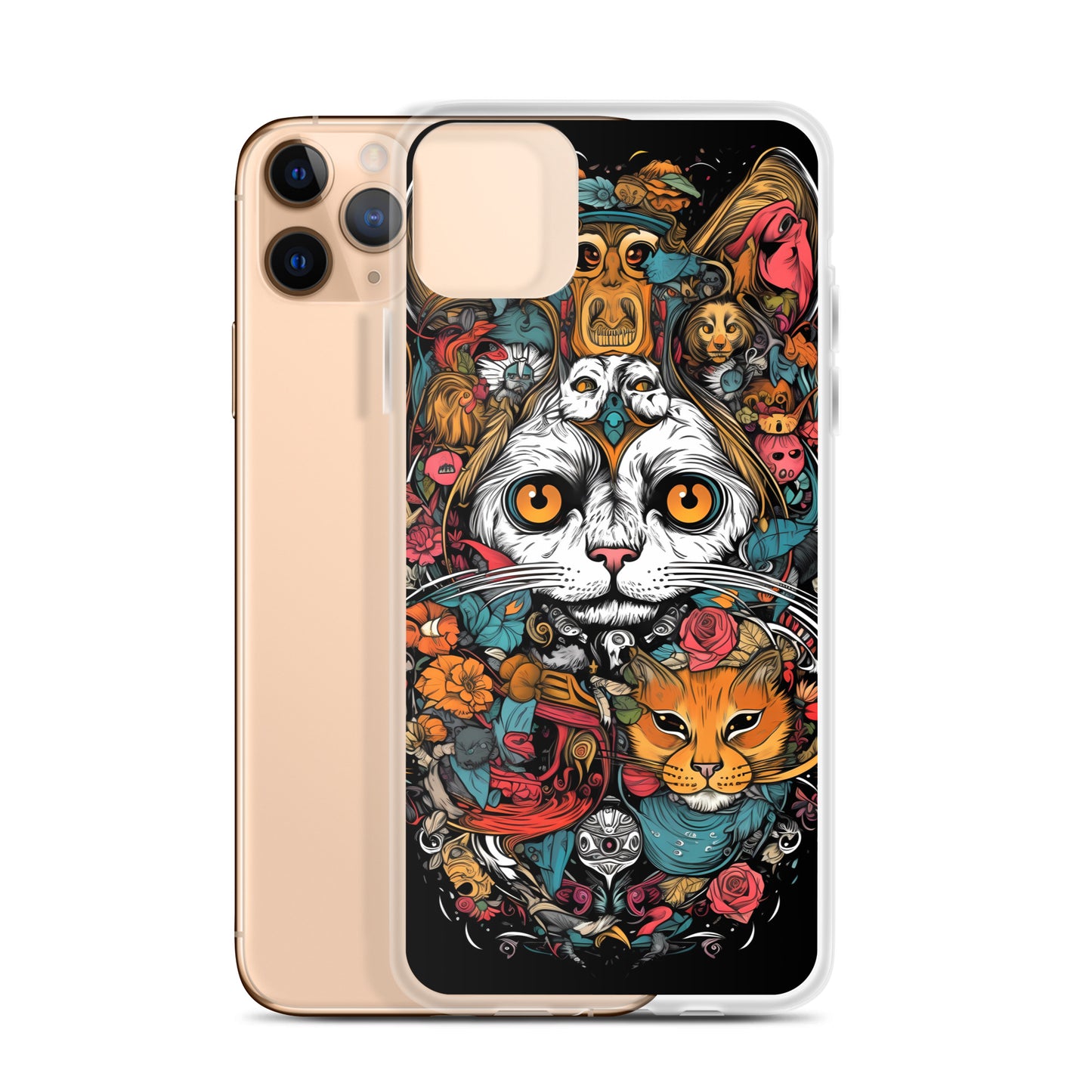 iPhone Case - Whimsical Cat Menagerie