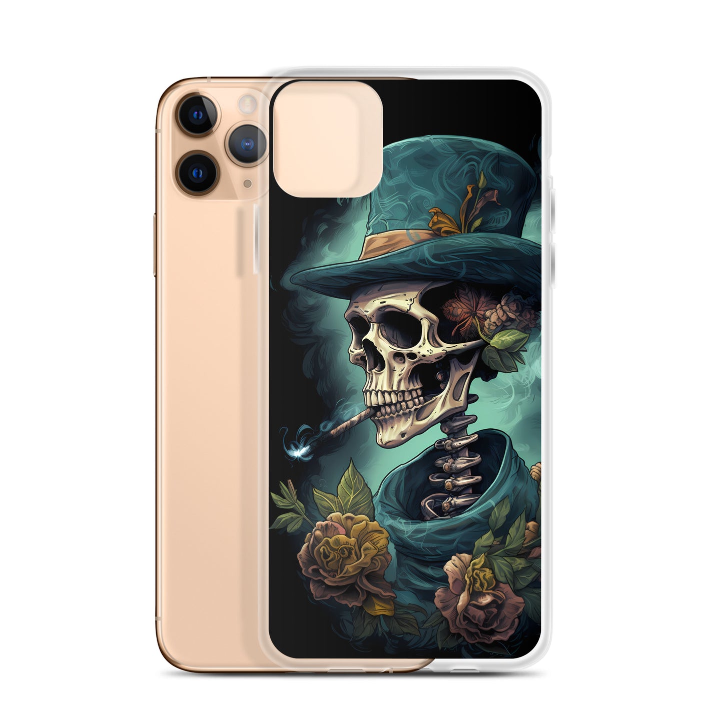 iPhone Case - Gothic Rose Skeleton