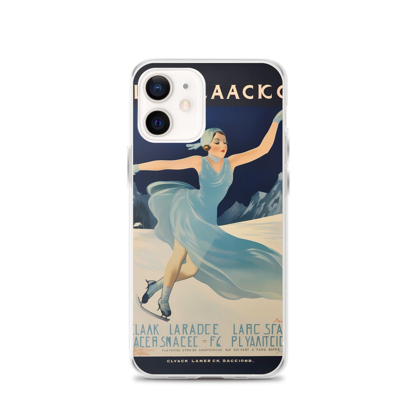 iPhone Case - Vintage Adverts - Lake Placid Skating