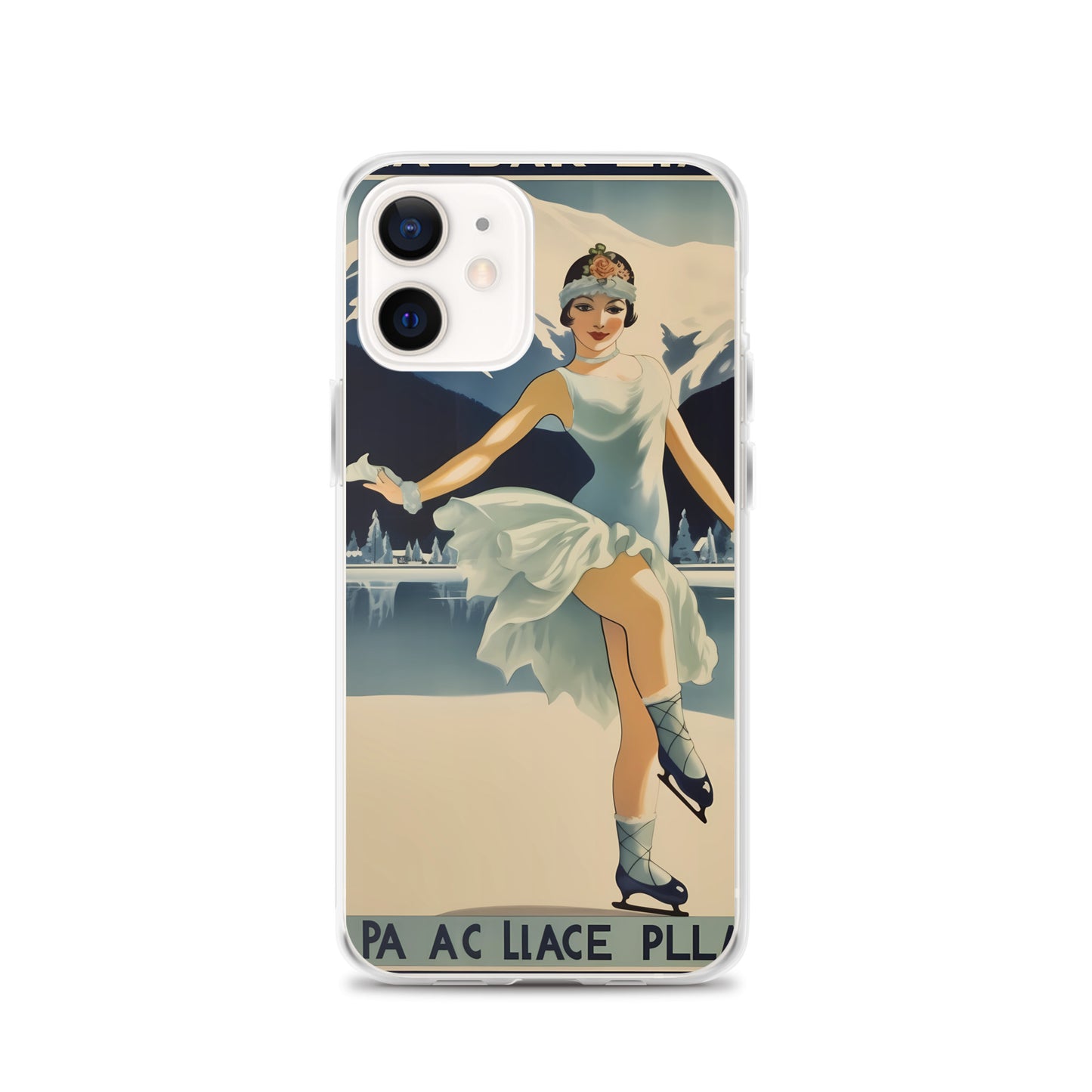 iPhone Case - Vintage Adverts - Lake Placid Skater