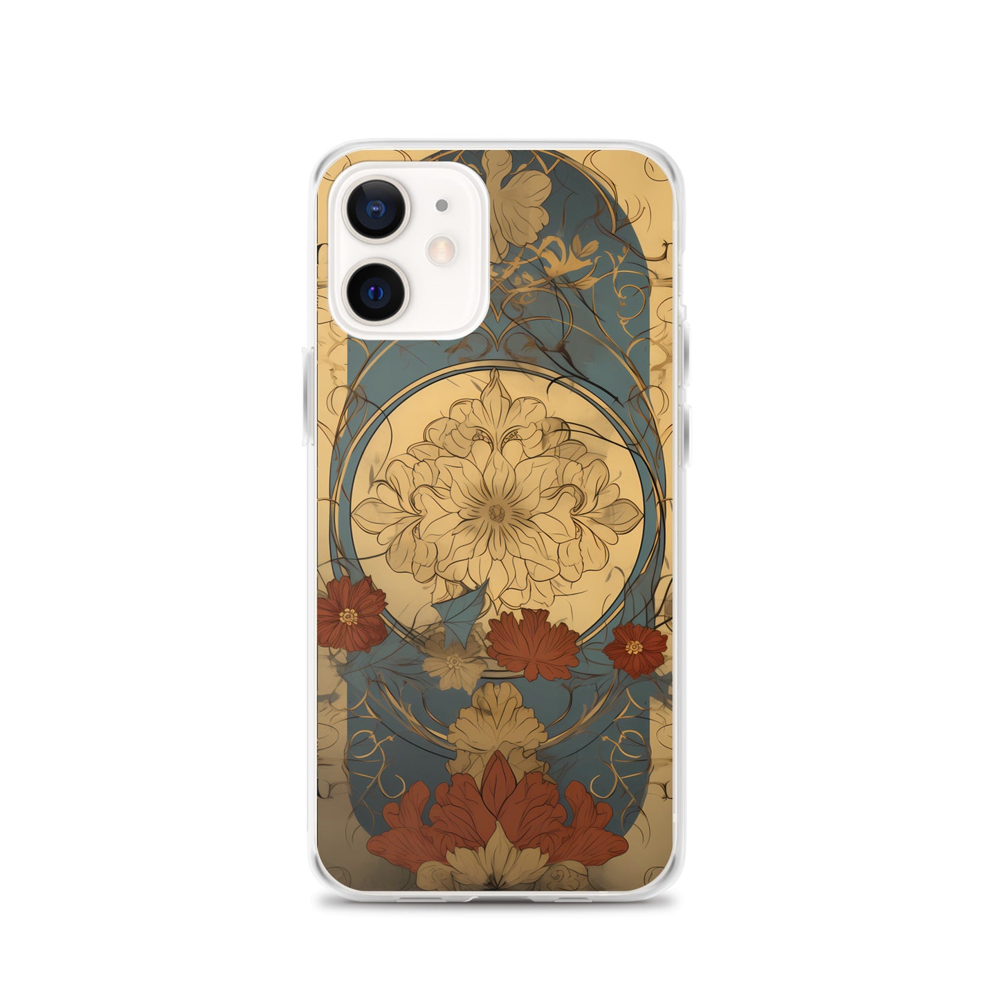 iPhone Case - Art Nouveau Leaves and Flowers