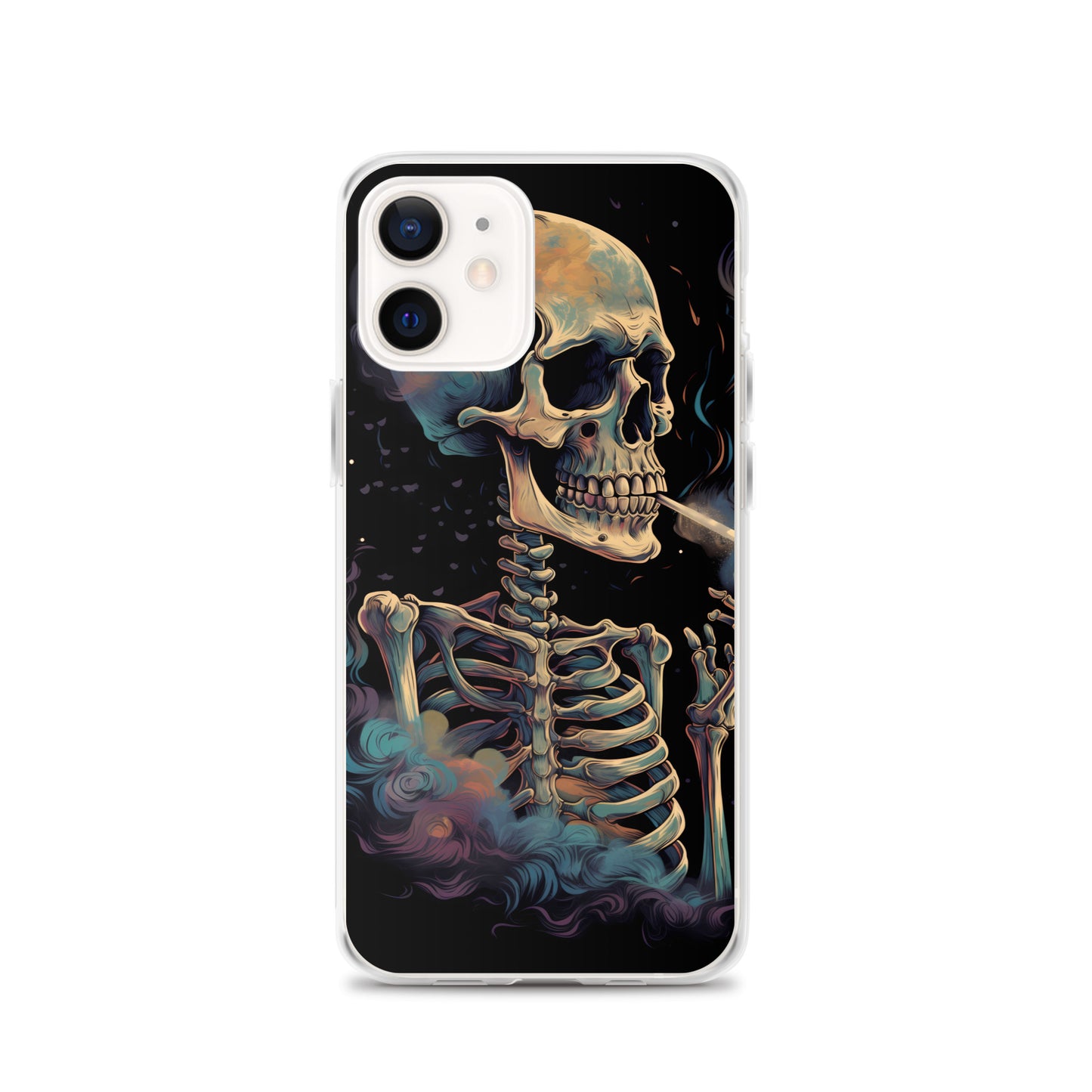 iPhone Case - Cosmic Skeleton Smoking