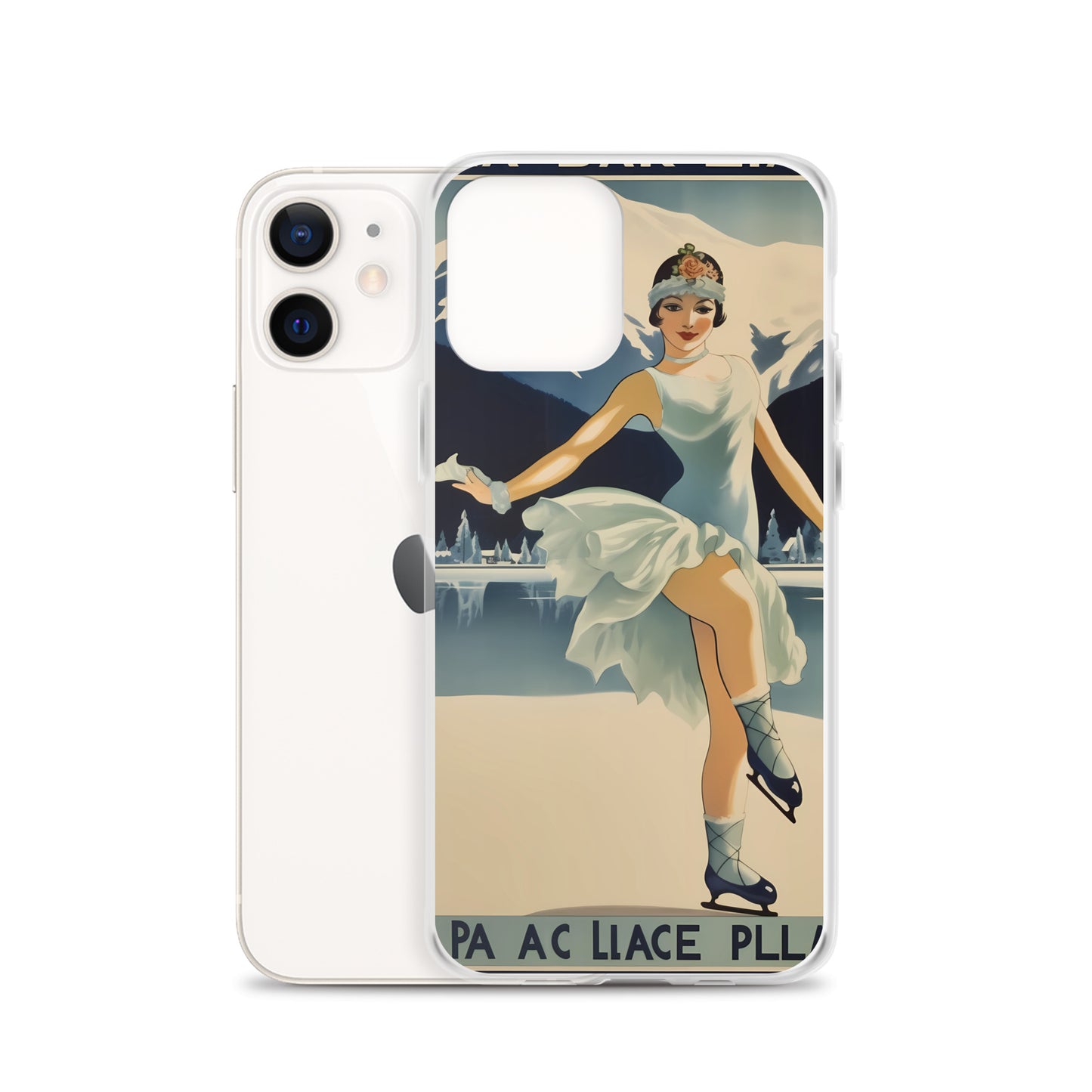 iPhone Case - Vintage Adverts - Lake Placid Skater