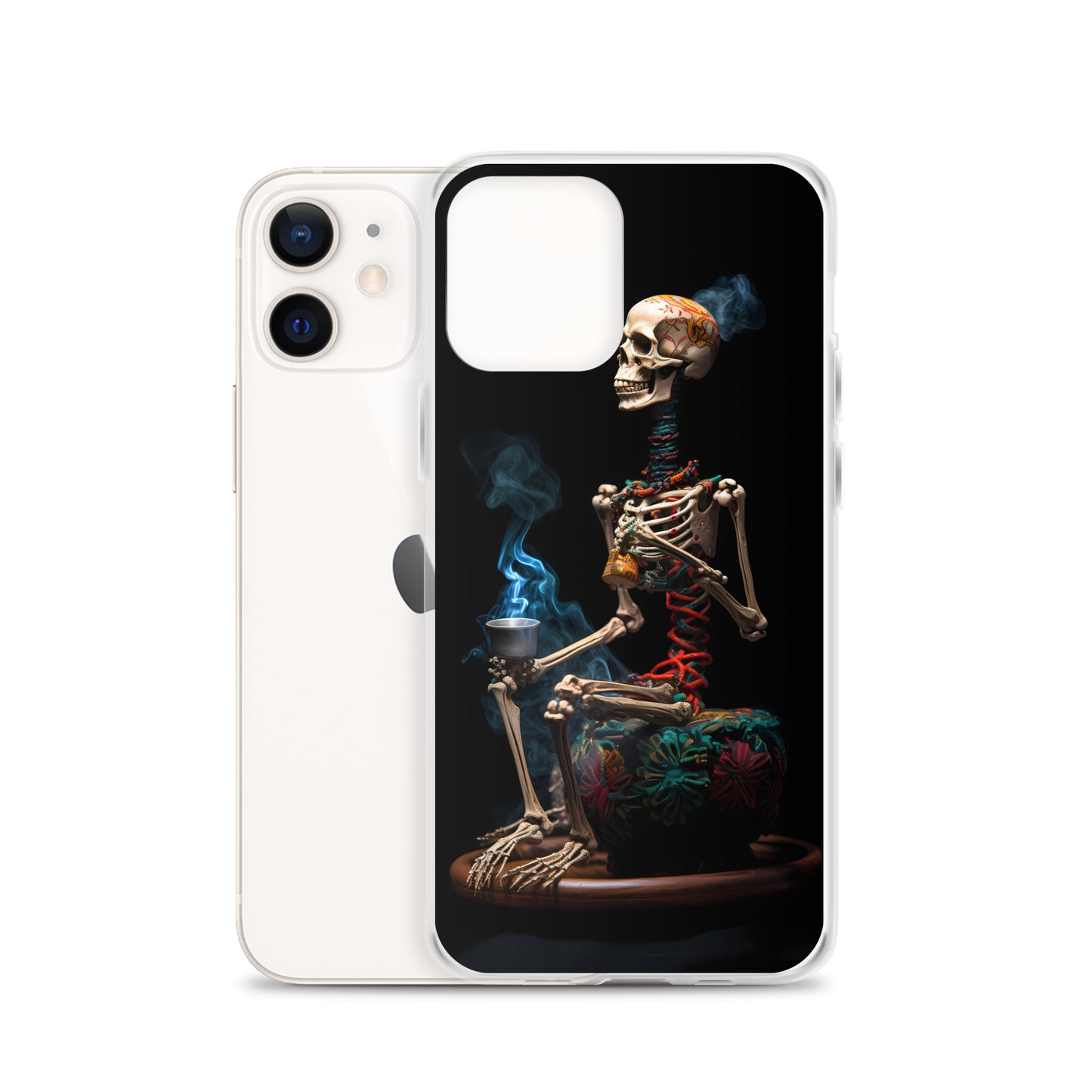 iPhone Case - Dream Smoke Seated Skeleton