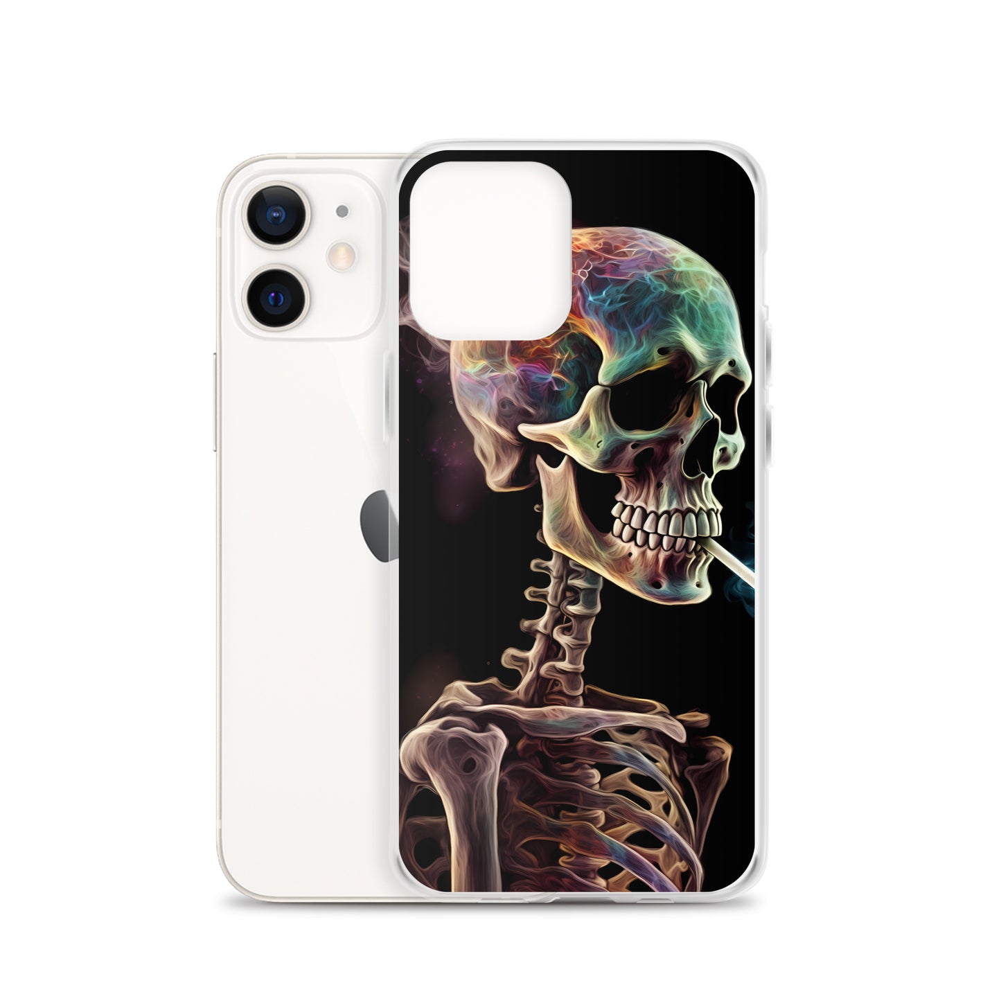 iPhone Case - Surreal Smoking Skeleton