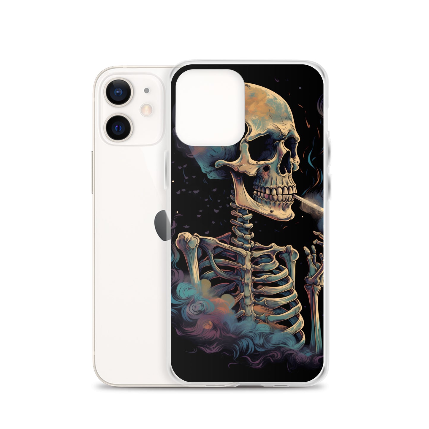 iPhone Case - Cosmic Skeleton Smoking