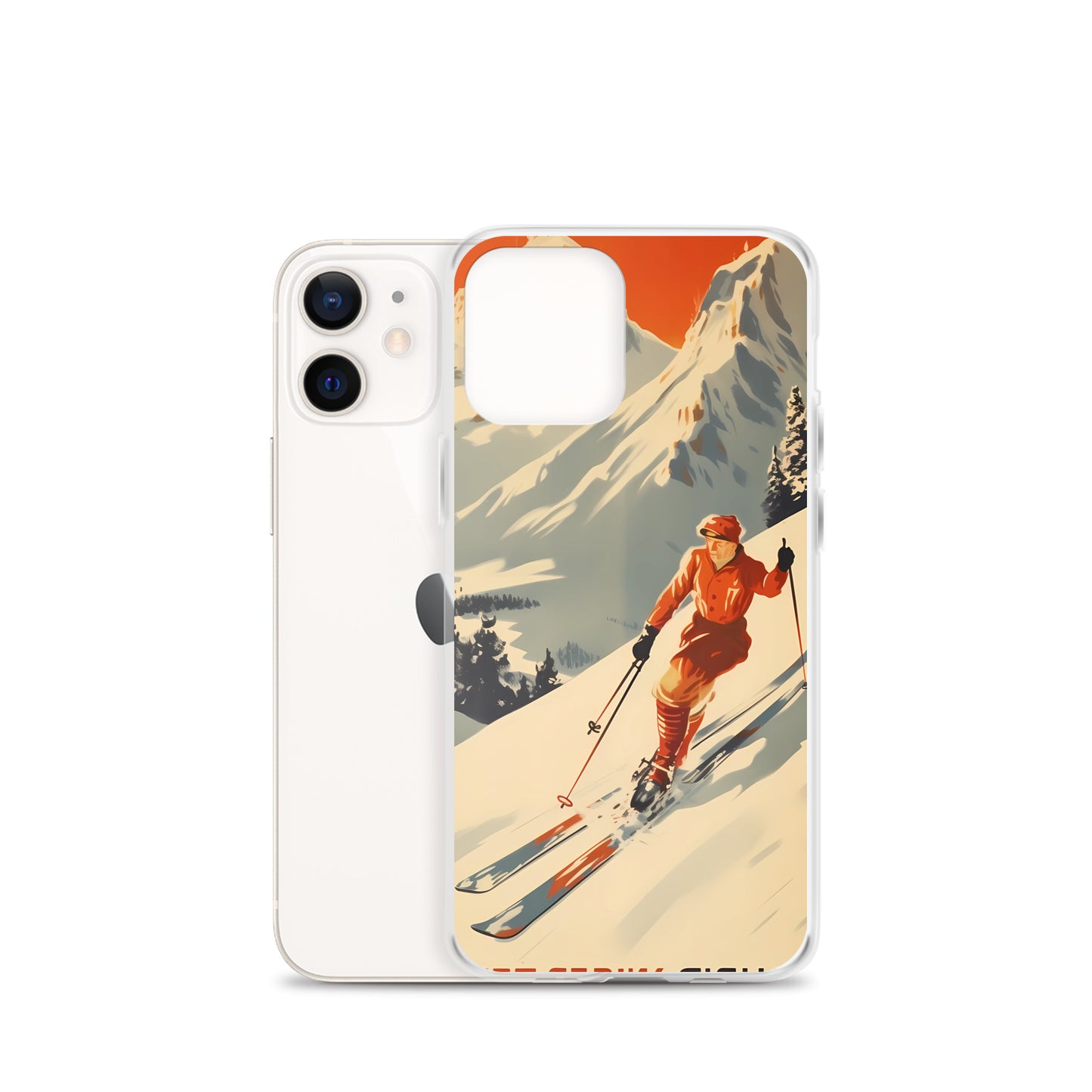 iPhone Case - Vintage Adverts - Swiss Skier