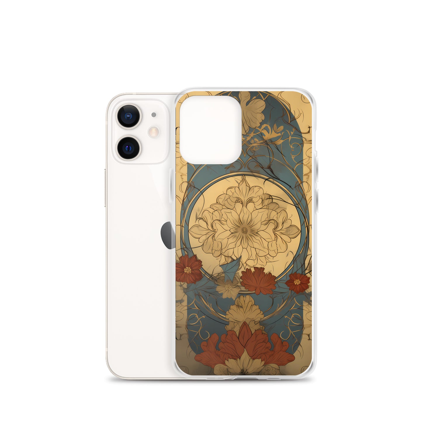 iPhone Case - Art Nouveau Leaves and Flowers