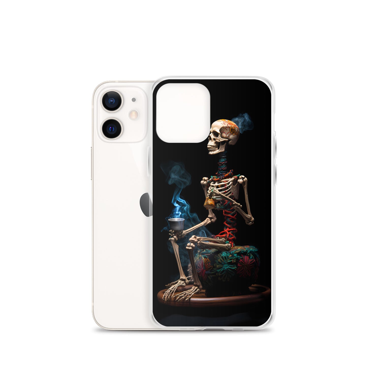 iPhone Case - Dream Smoke Seated Skeleton