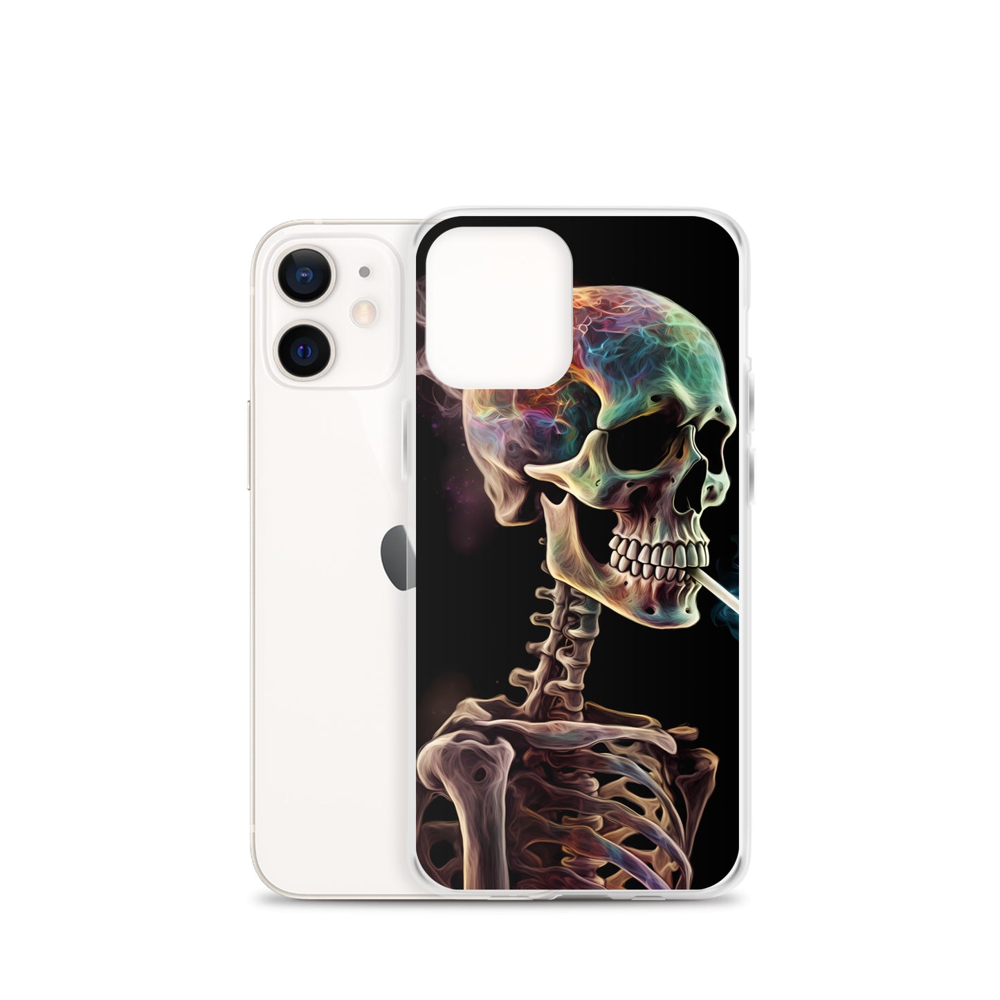 iPhone Case - Surreal Smoking Skeleton