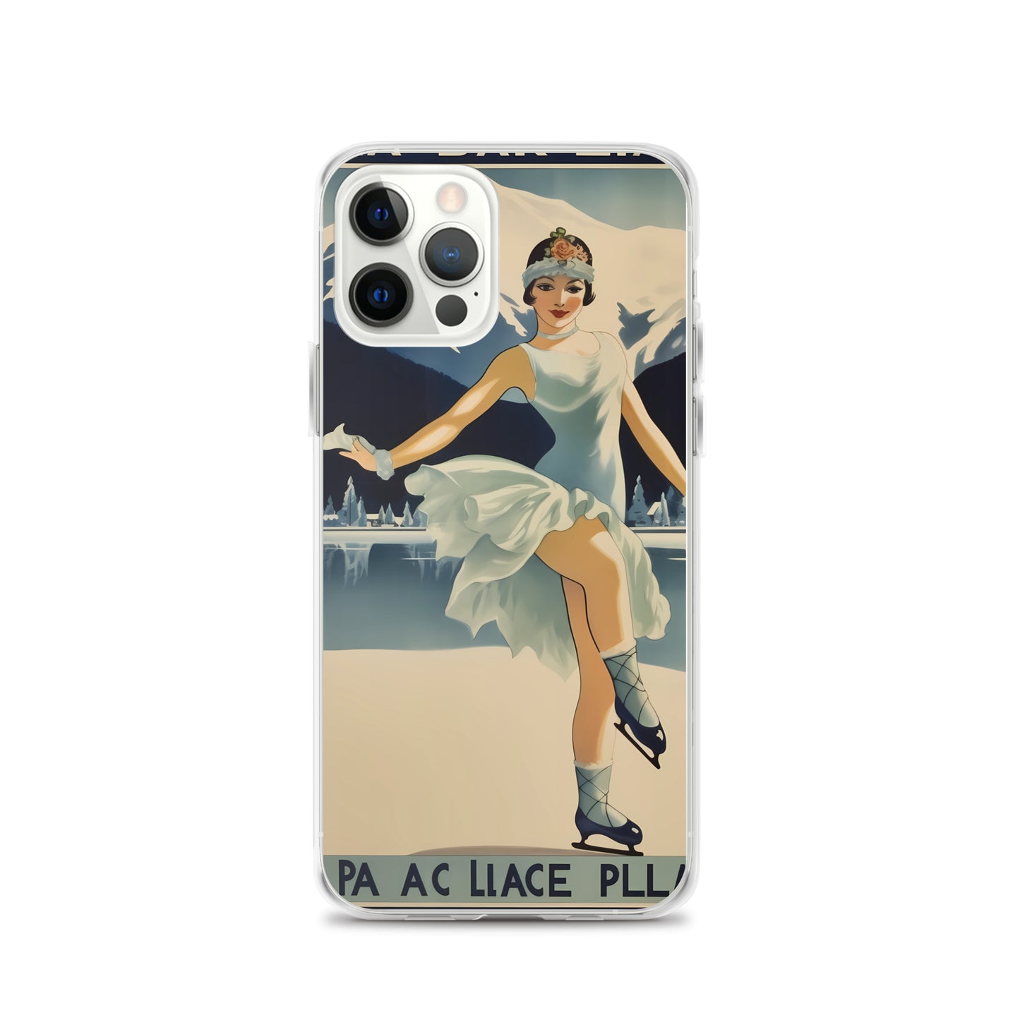 iPhone Case - Vintage Adverts - Lake Placid Skater