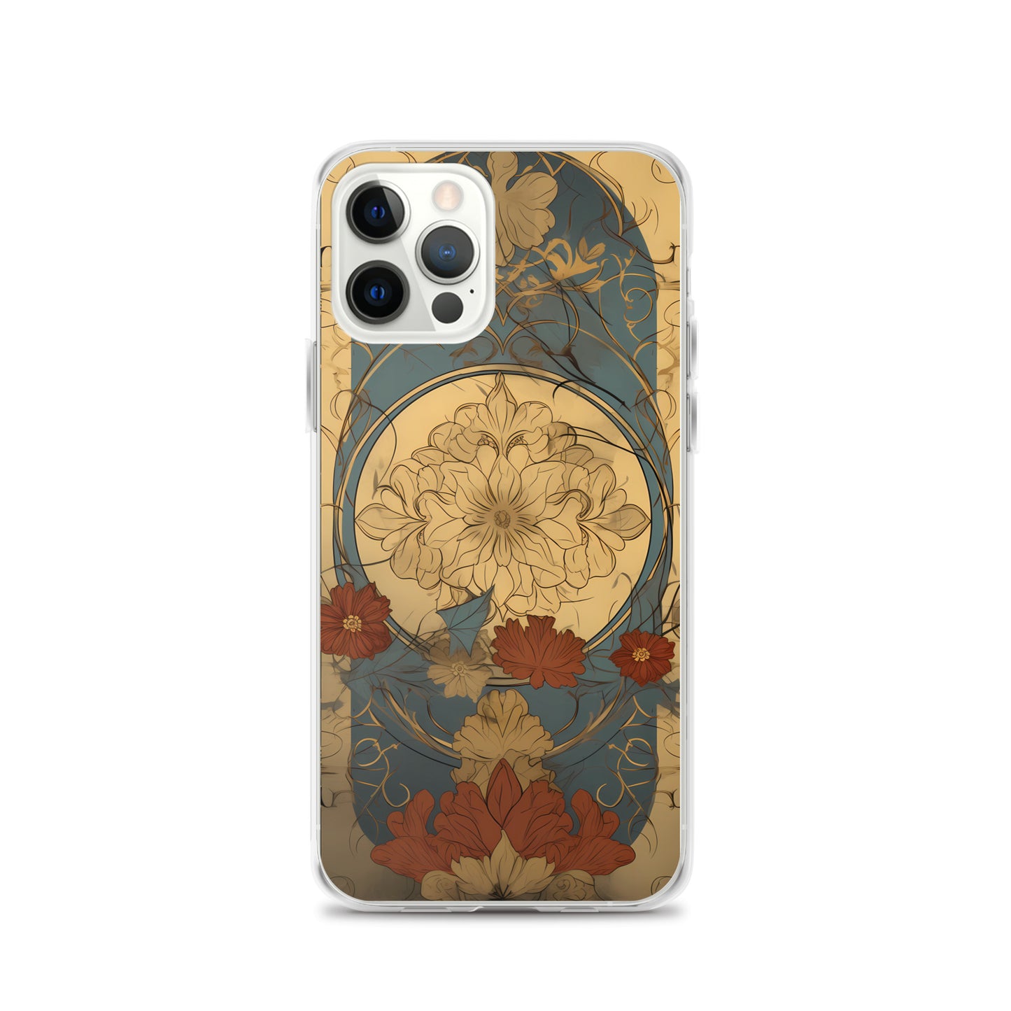 iPhone Case - Art Nouveau Leaves and Flowers