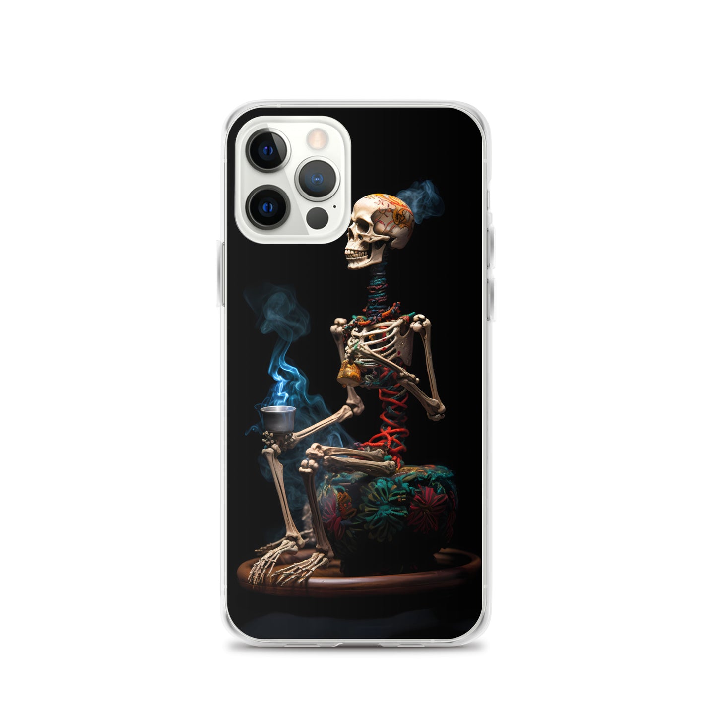 iPhone Case - Dream Smoke Seated Skeleton