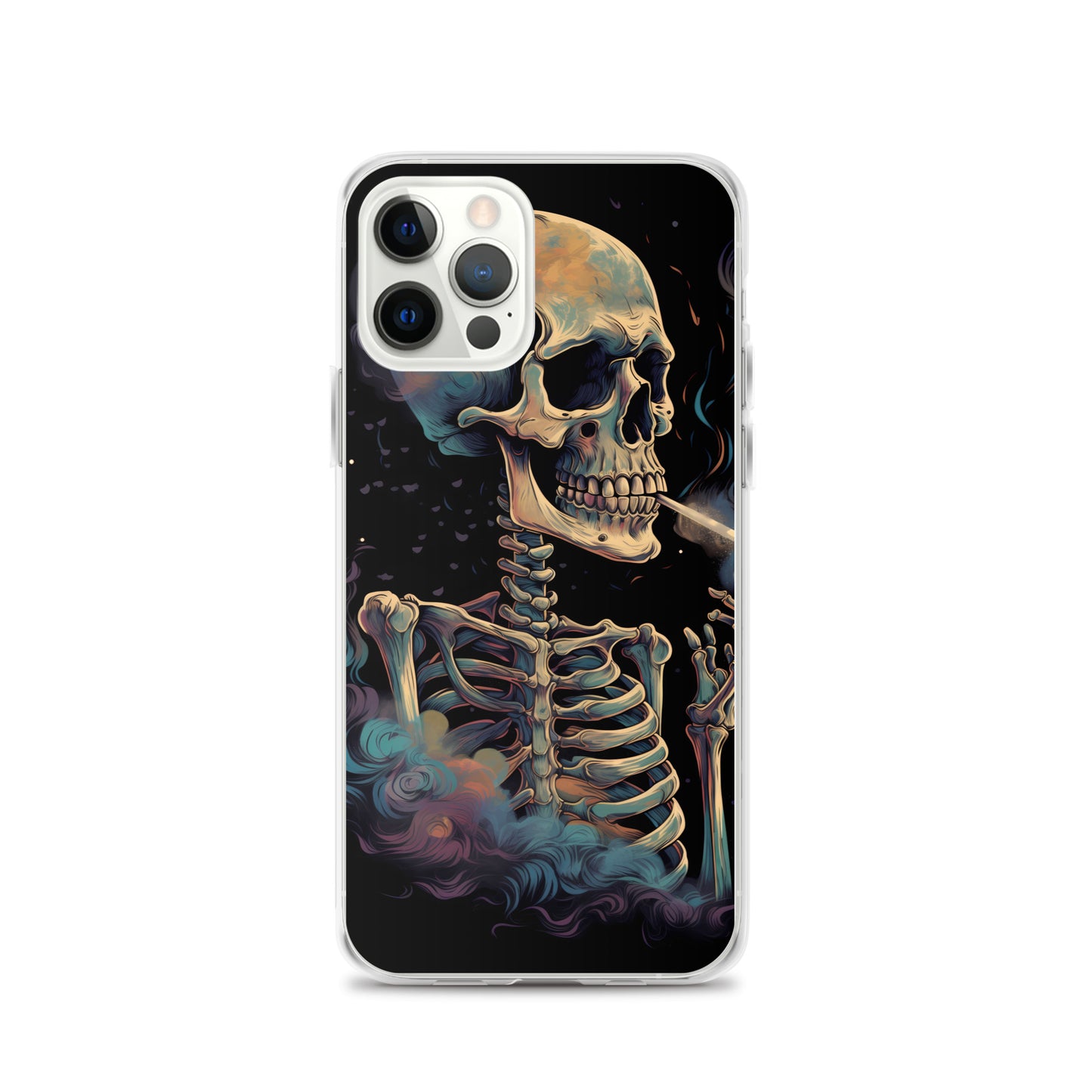 iPhone Case - Cosmic Skeleton Smoking