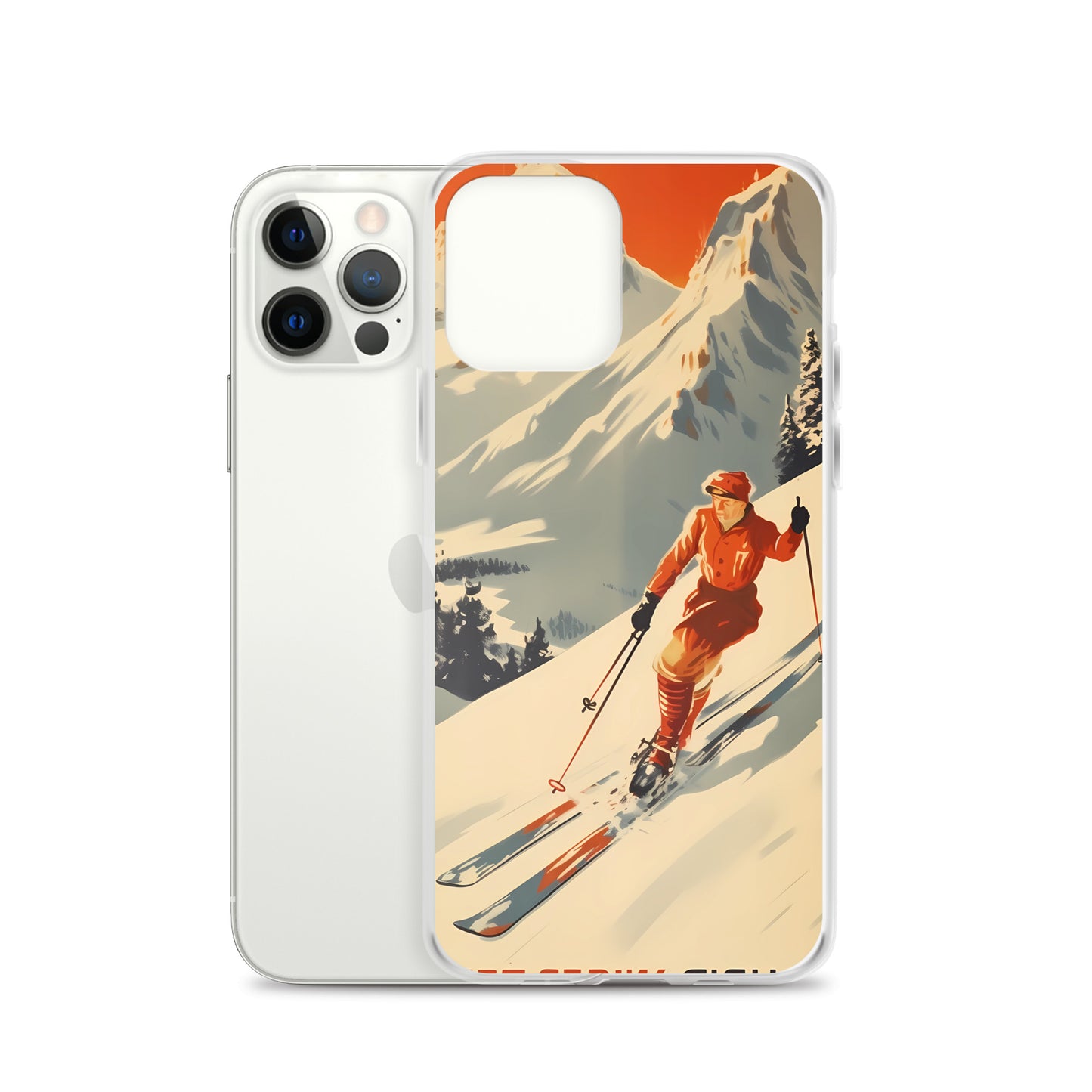 iPhone Case - Vintage Adverts - Swiss Skier