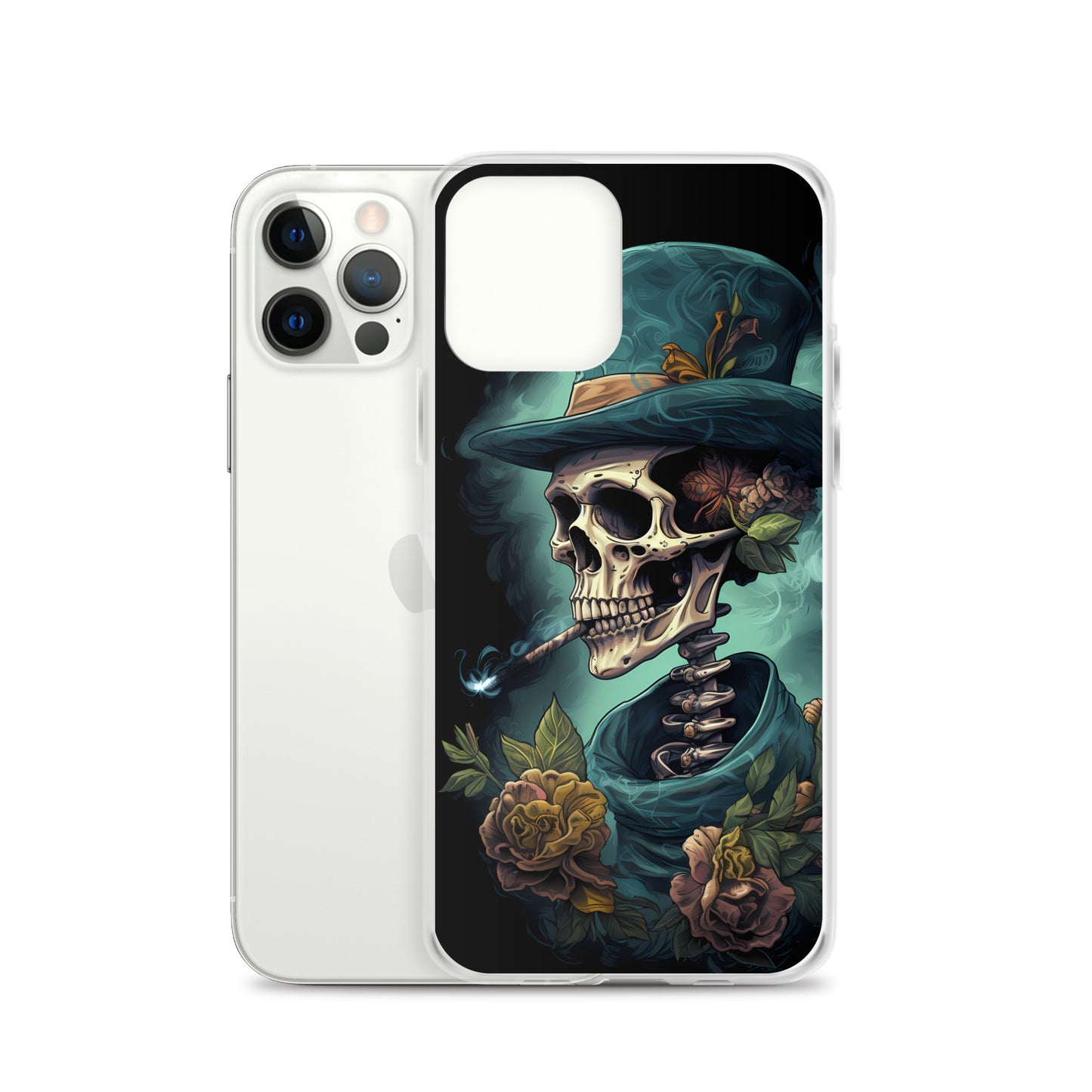 iPhone Case - Gothic Rose Skeleton