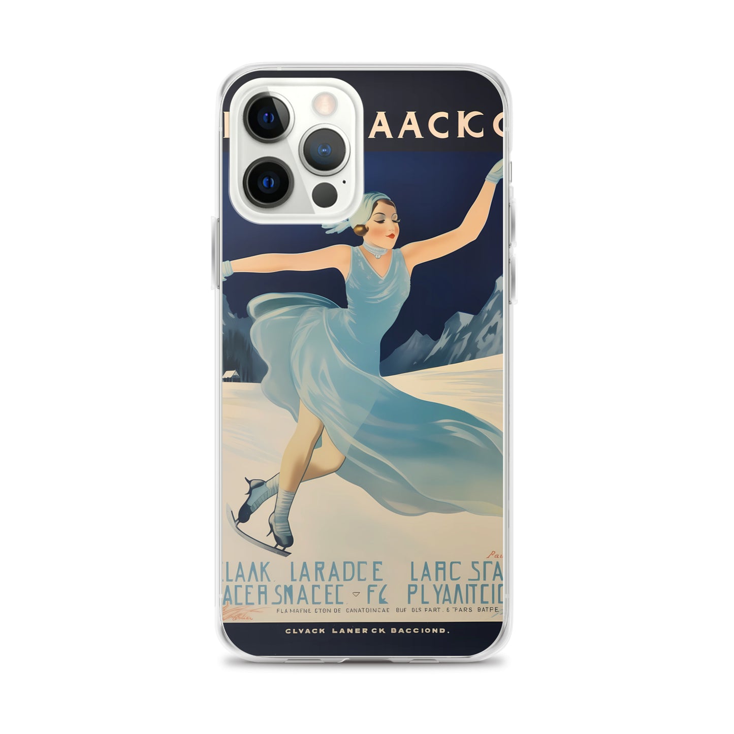 iPhone Case - Vintage Adverts - Lake Placid Skating
