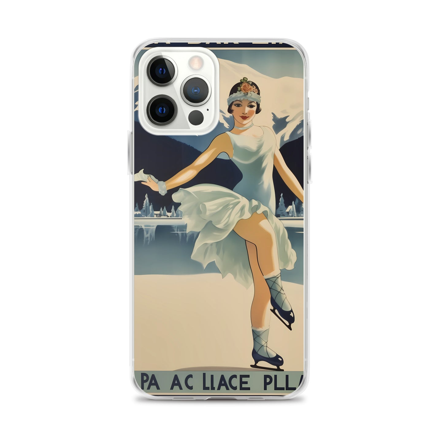 iPhone Case - Vintage Adverts - Lake Placid Skater