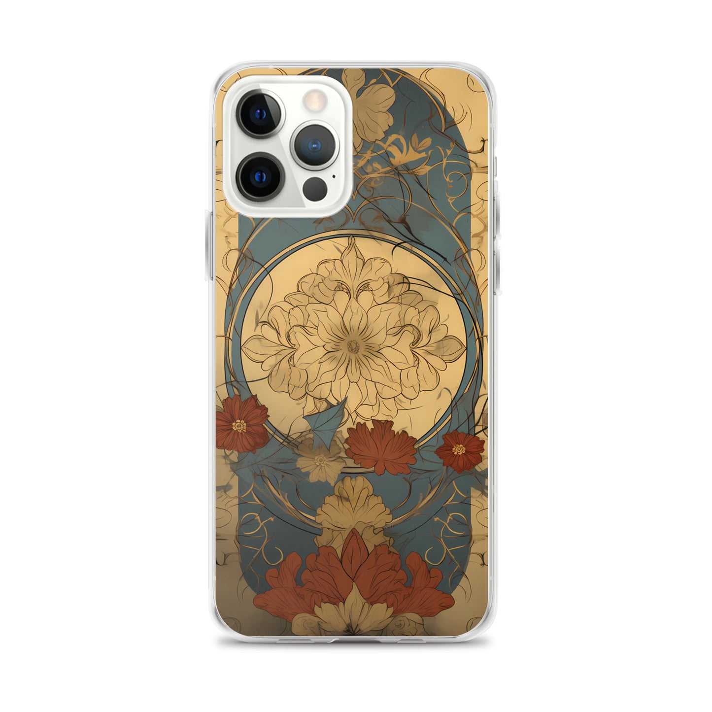 iPhone Case - Art Nouveau Leaves and Flowers