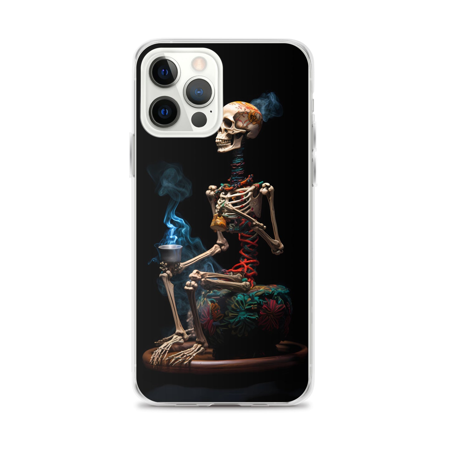 iPhone Case - Dream Smoke Seated Skeleton