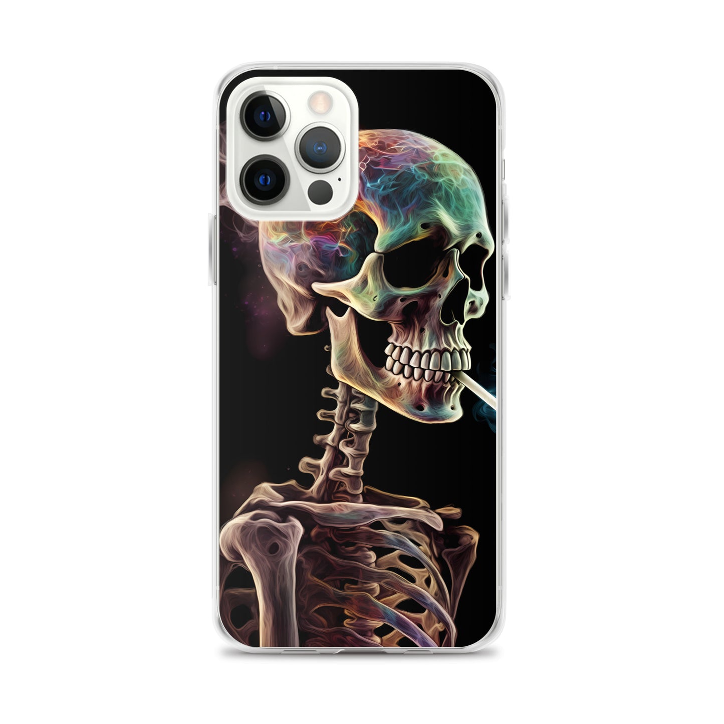 iPhone Case - Surreal Smoking Skeleton