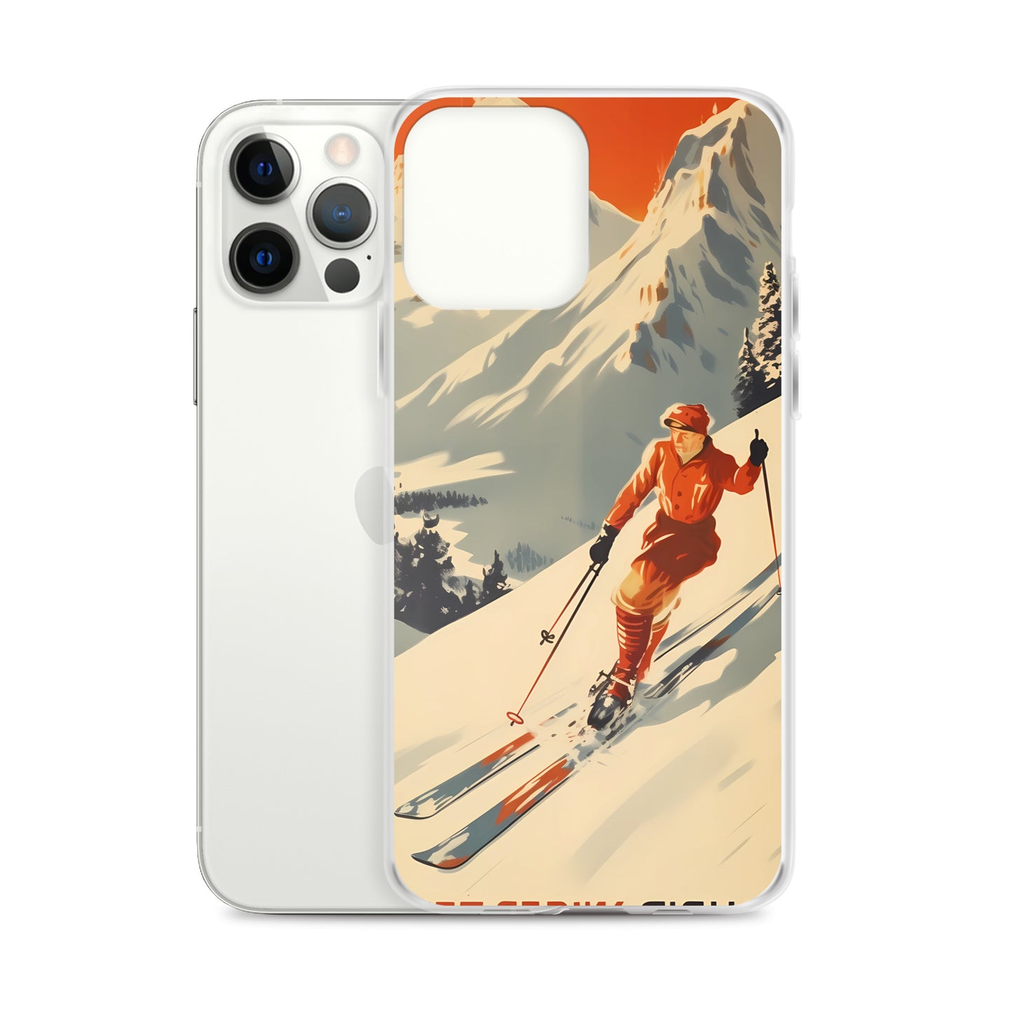 iPhone Case - Vintage Adverts - Swiss Skier