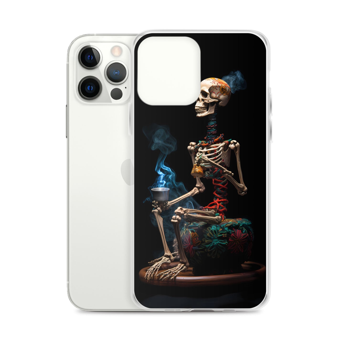 iPhone Case - Dream Smoke Seated Skeleton