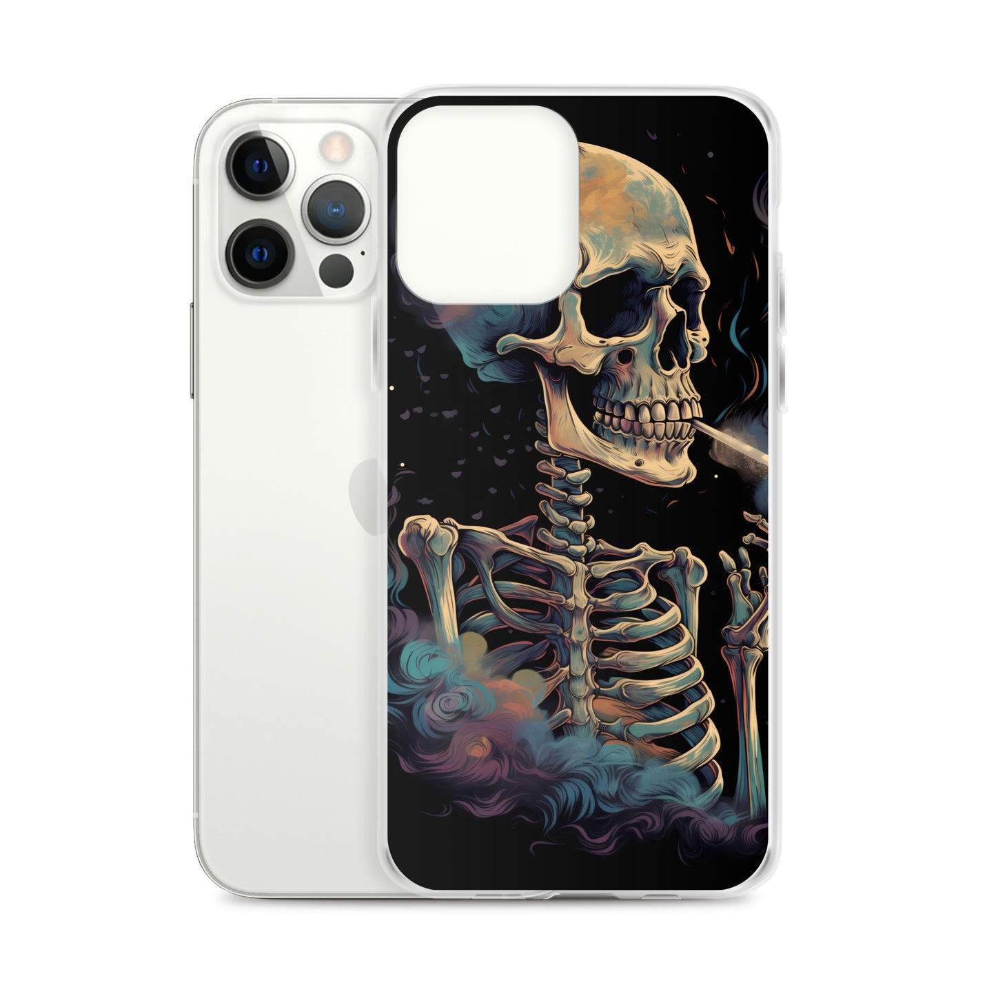 iPhone Case - Cosmic Skeleton Smoking