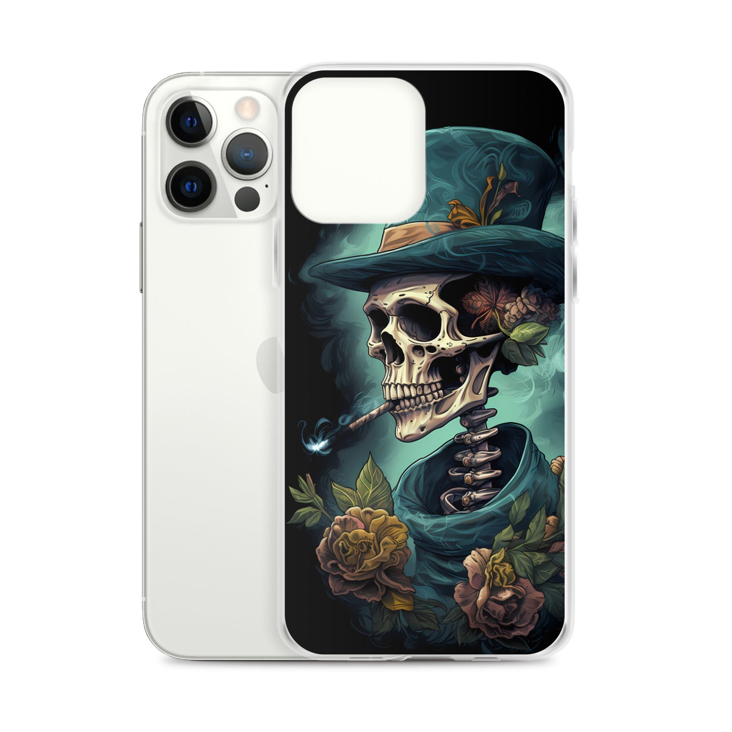 iPhone Case - Gothic Rose Skeleton