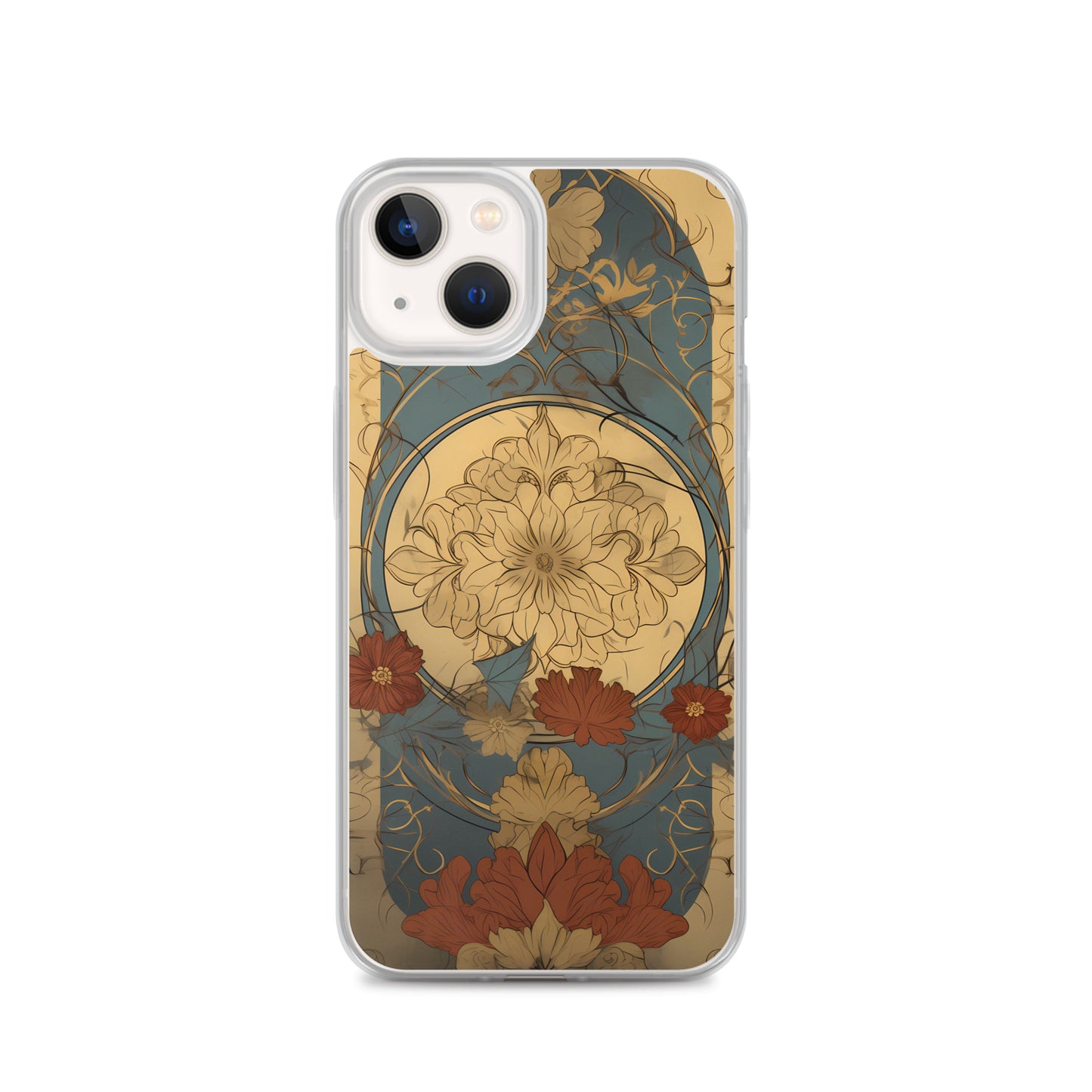 iPhone Case - Art Nouveau Leaves and Flowers