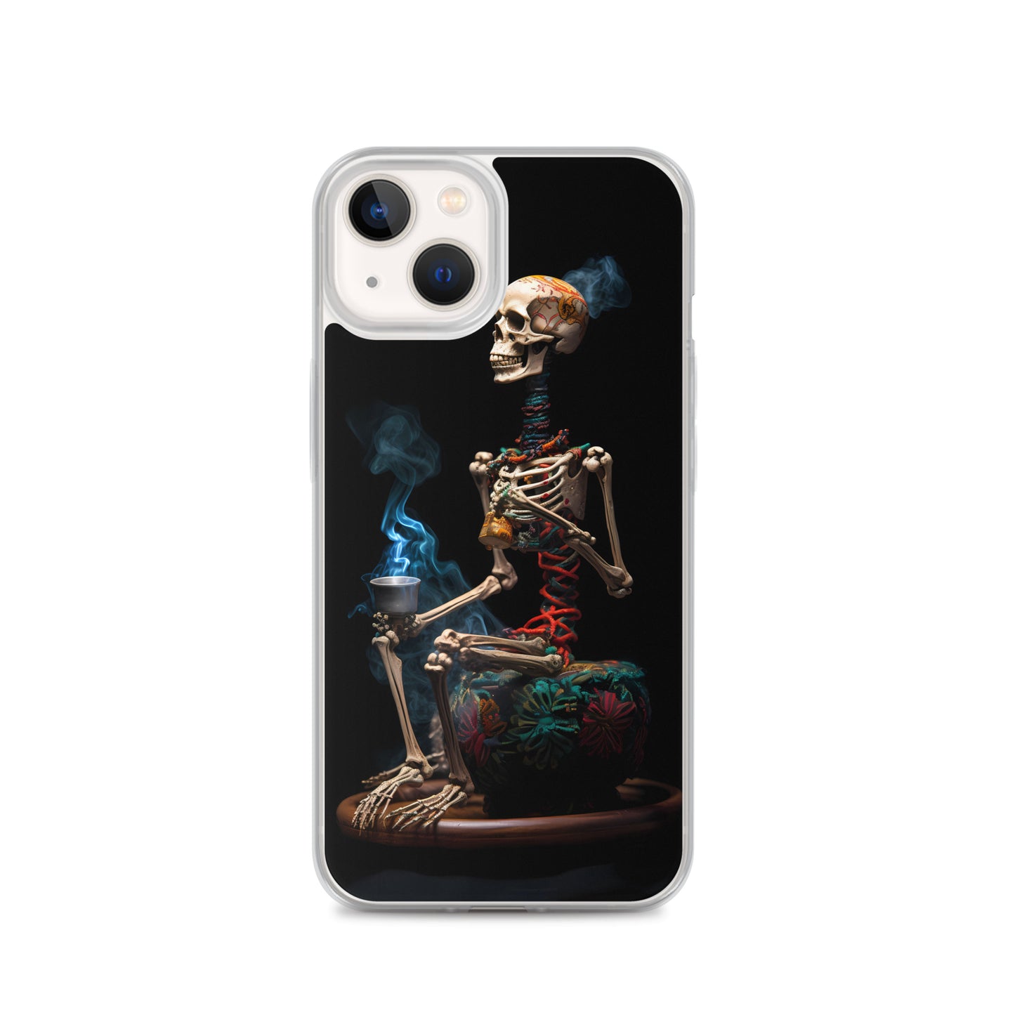 iPhone Case - Dream Smoke Seated Skeleton